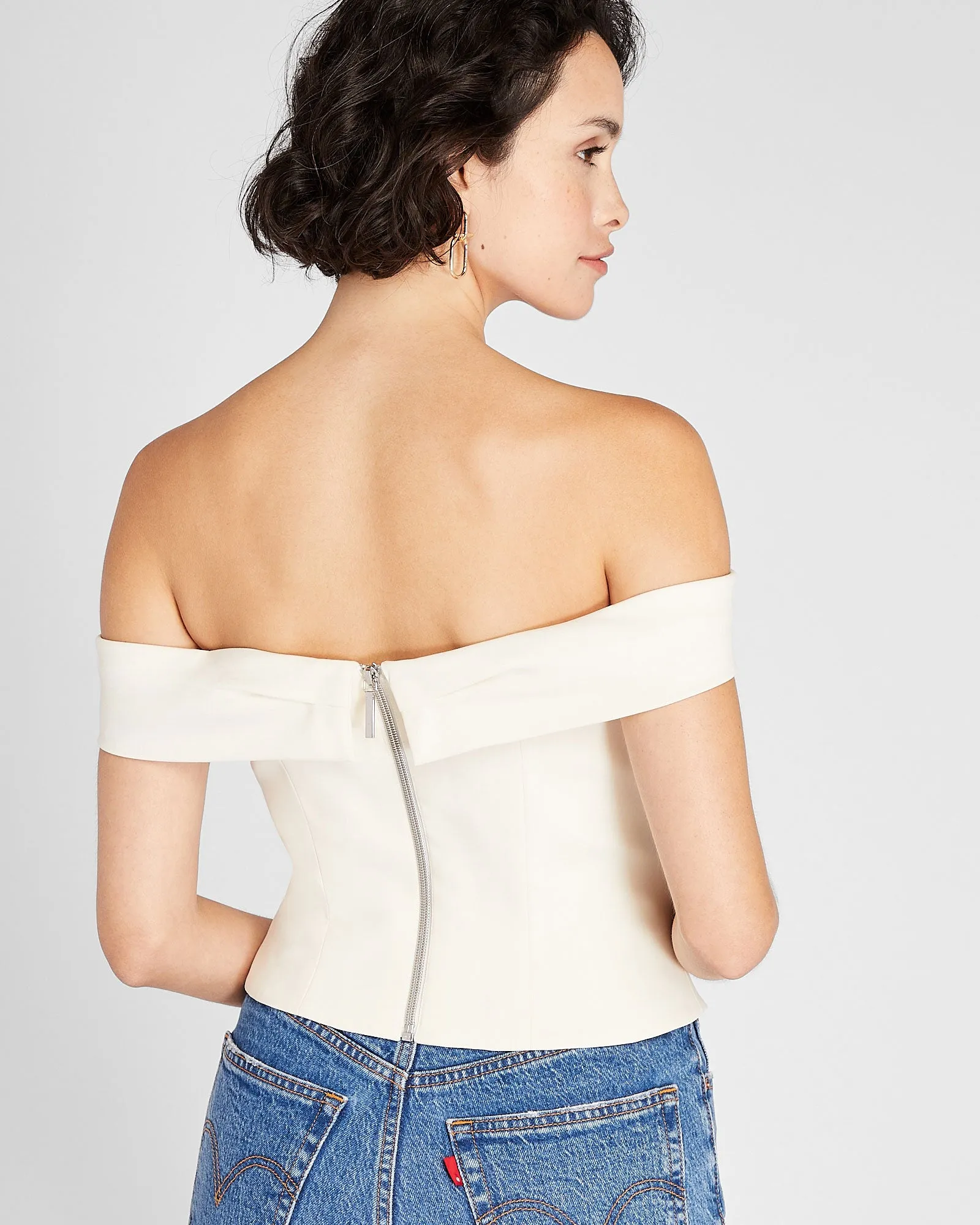 Off-The-Shoulder Draped Top sold by Club Monaco product image thumbnail 2