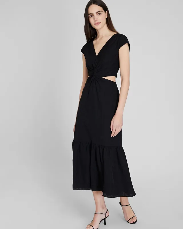 Twist Front Cut Out Maxi Dress sold by Club Monaco