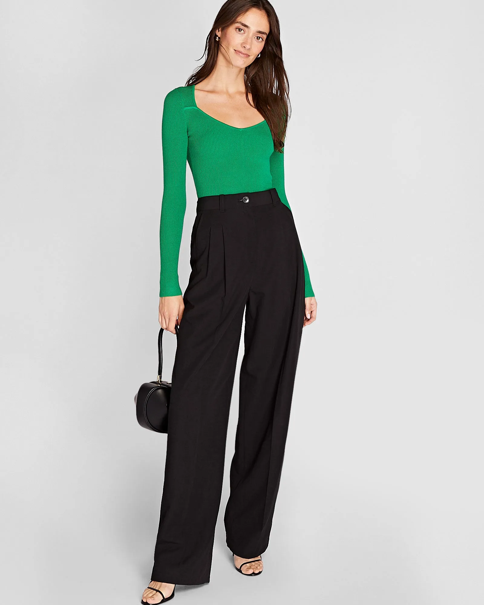 Shrug Neck Rib Sweater sold by Club Monaco product image thumbnail 4