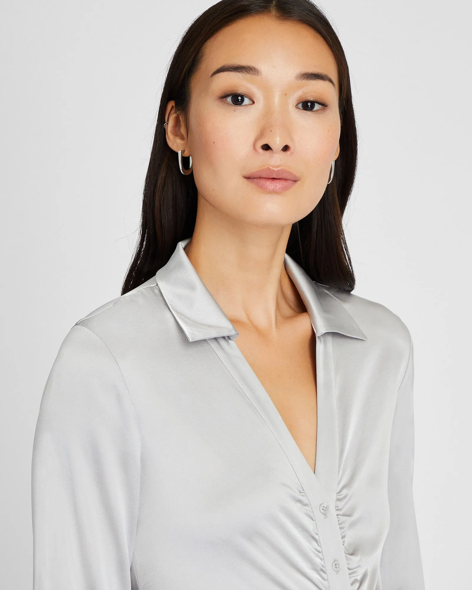 Stretch Silk Charmeuse Top sold by Club Monaco product image thumbnail 3