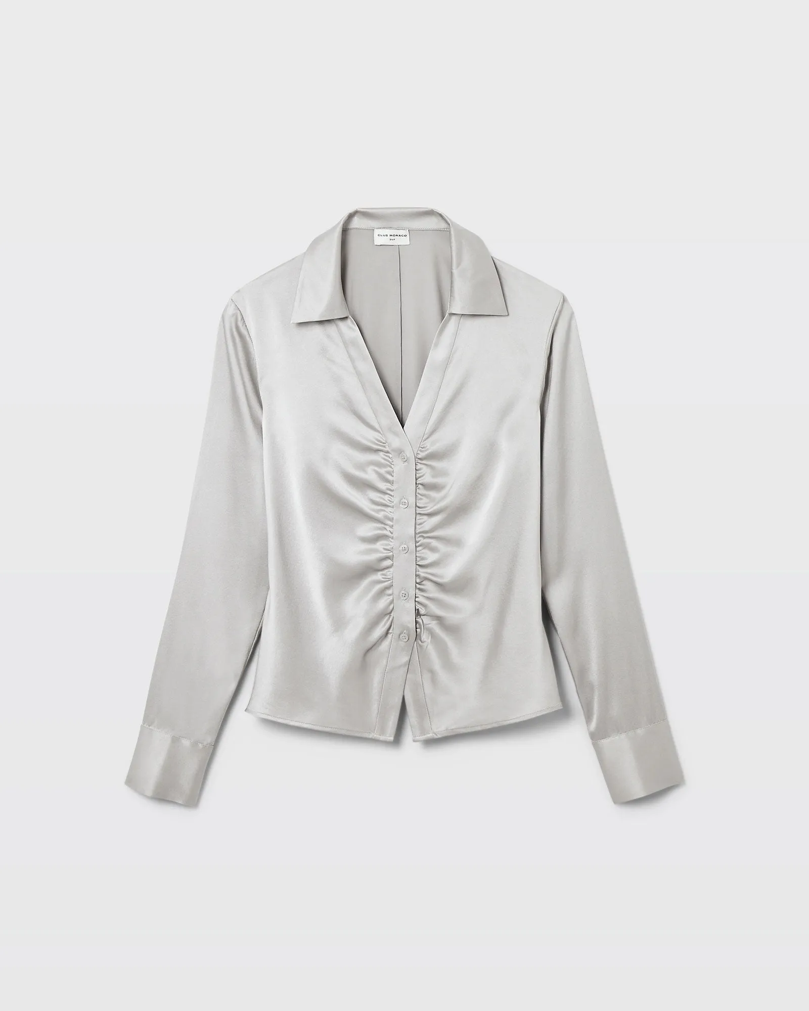 Stretch Silk Charmeuse Top sold by Club Monaco product image thumbnail 5