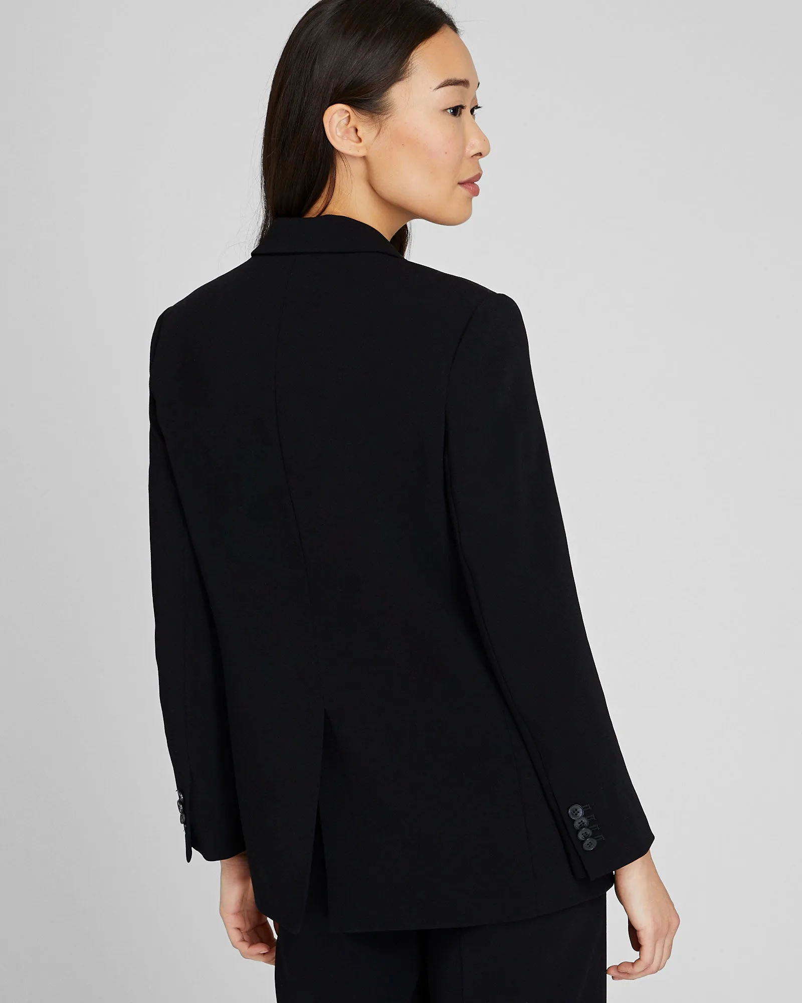 Relaxed Single Breasted Crepe Blazer sold by Club Monaco product image thumbnail 2
