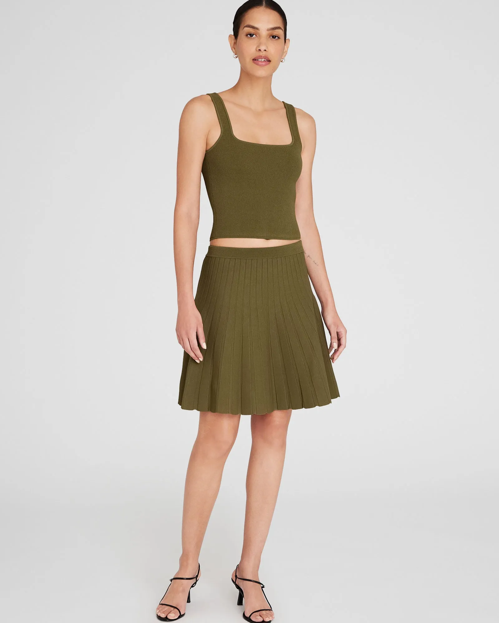 Pleated Mini Knit Skirt sold by Club Monaco product image thumbnail 4