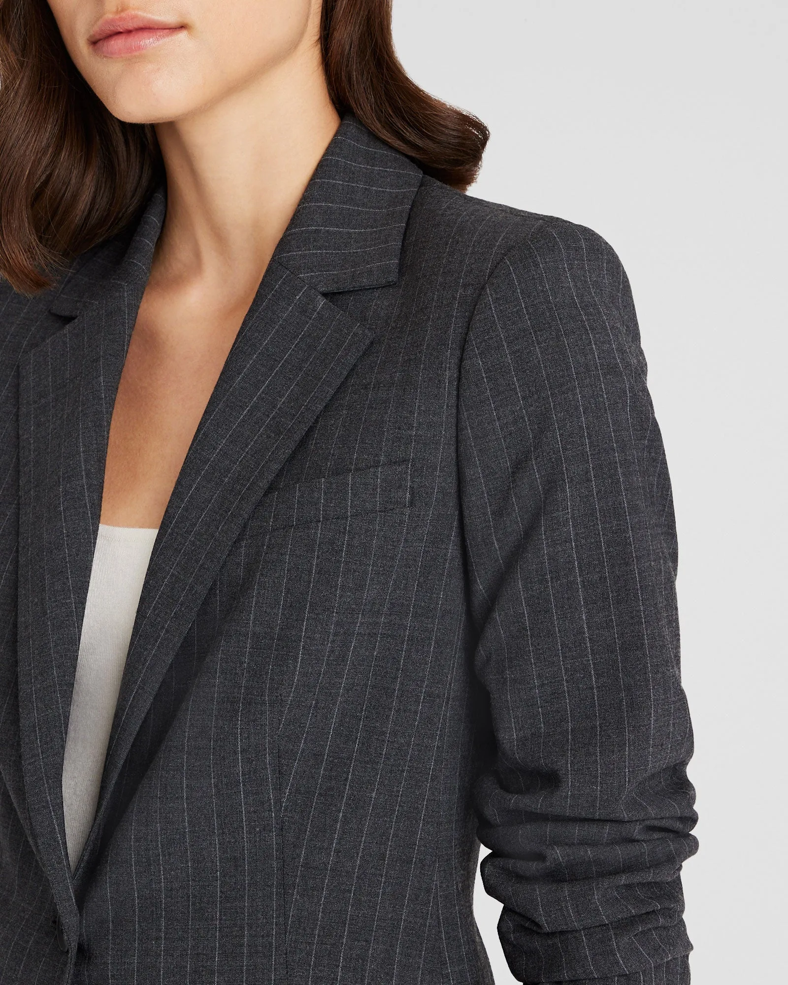 Cutaway Borrem Pinstripe Blazer sold by Club Monaco product image thumbnail 4