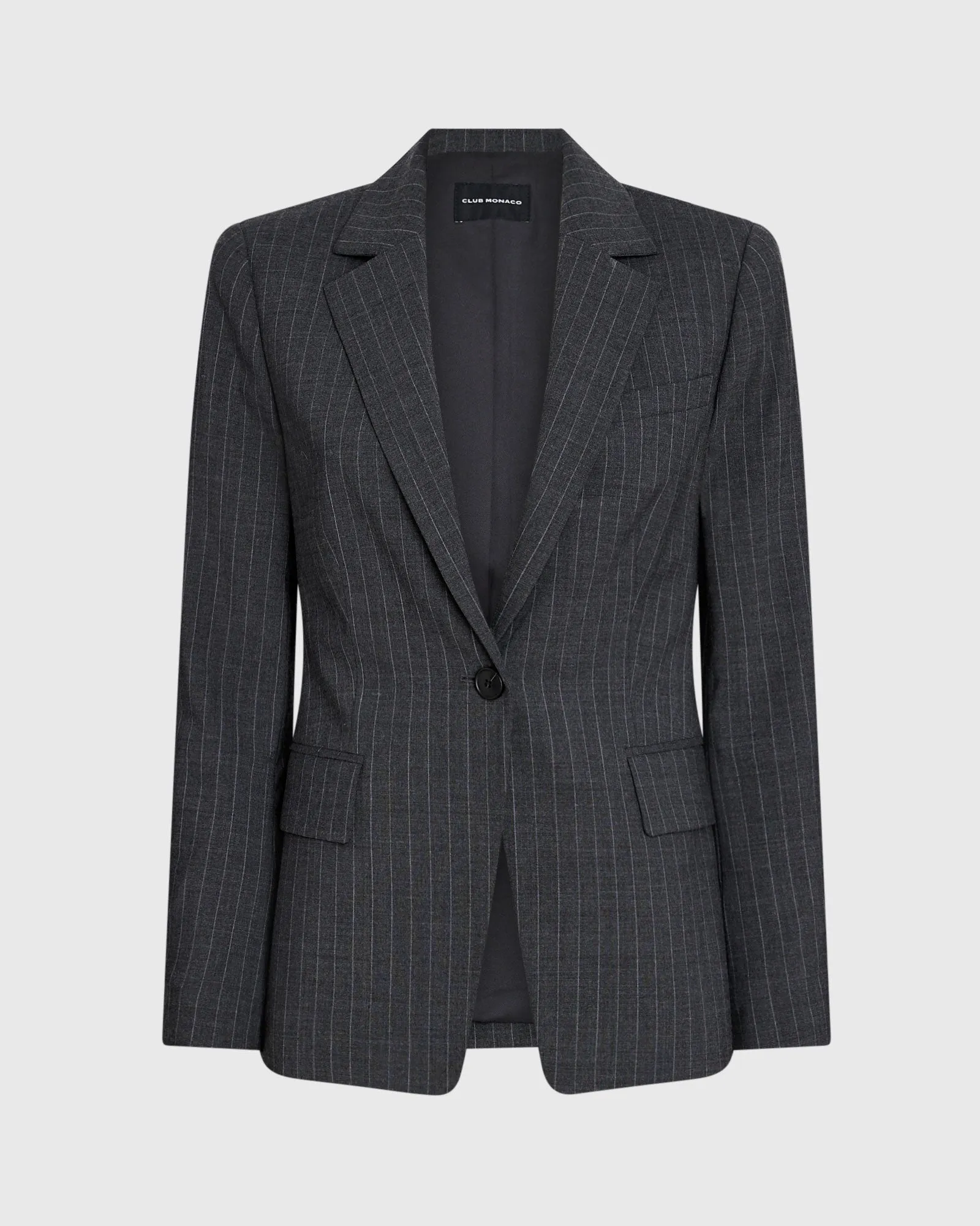 Cutaway Borrem Pinstripe Blazer sold by Club Monaco product image thumbnail 5