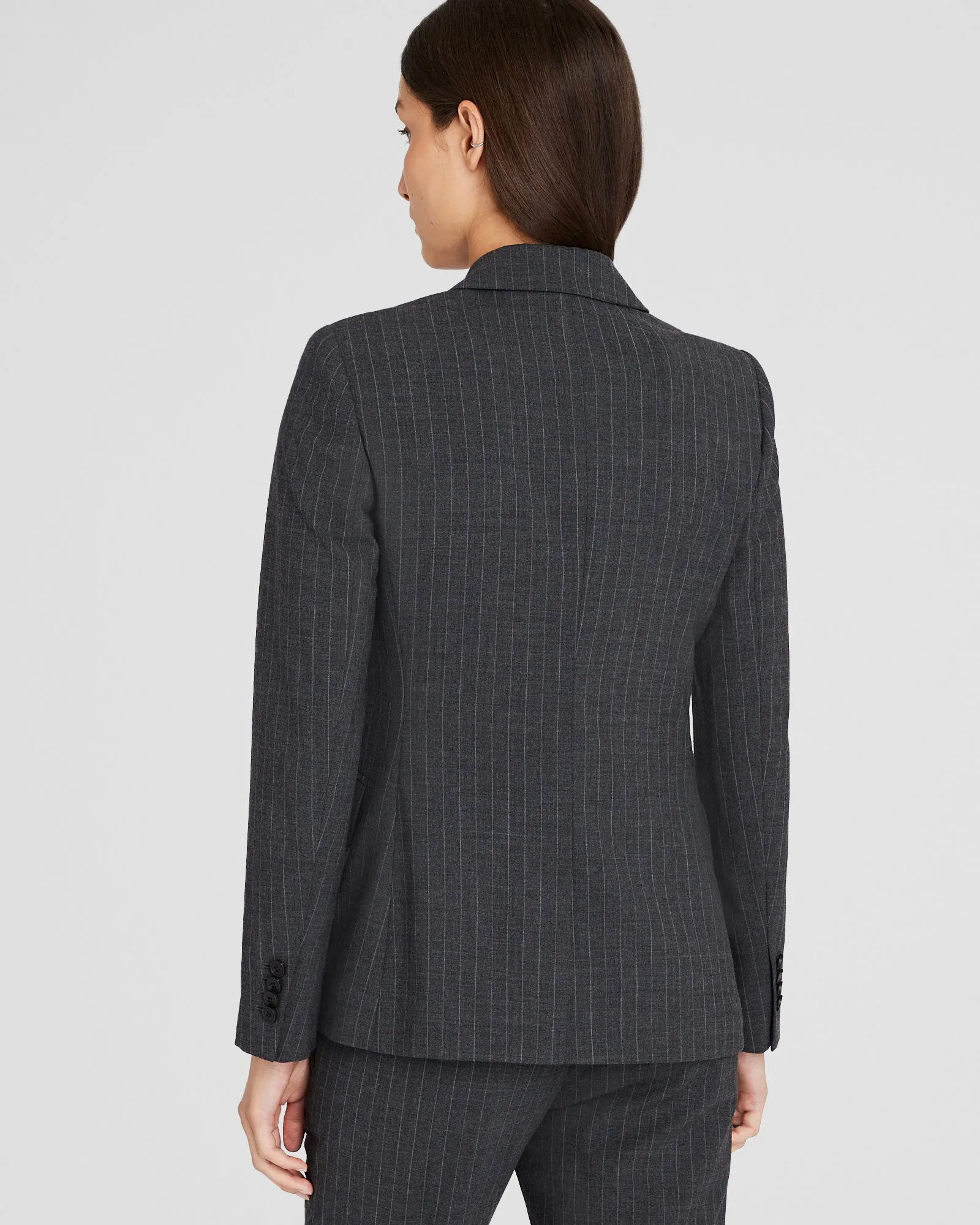 Cutaway Borrem Pinstripe Blazer sold by Club Monaco product image thumbnail 3
