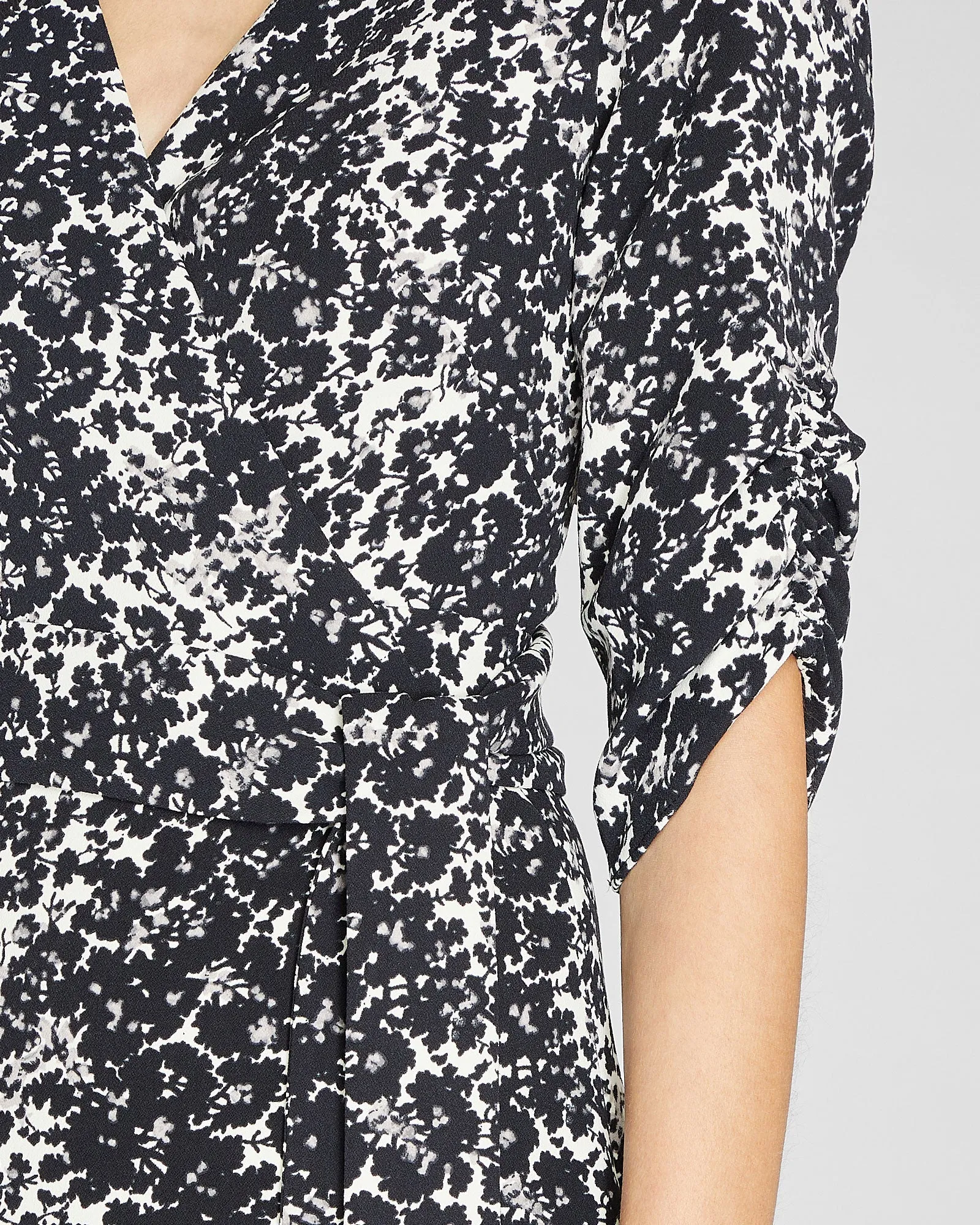 Ruched Sleeve Wrap Dress sold by Club Monaco product image thumbnail 3