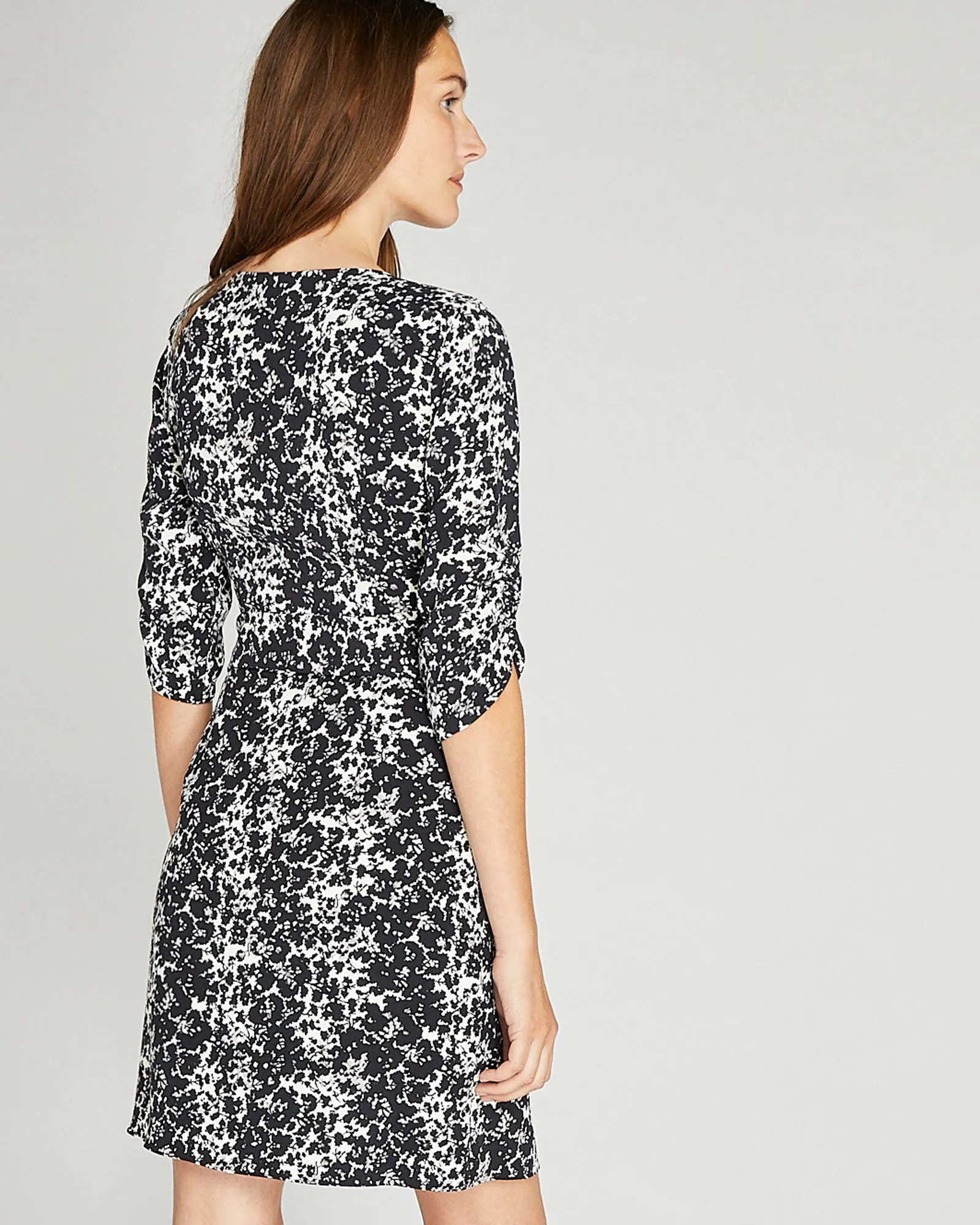 Ruched Sleeve Wrap Dress sold by Club Monaco product image thumbnail 2