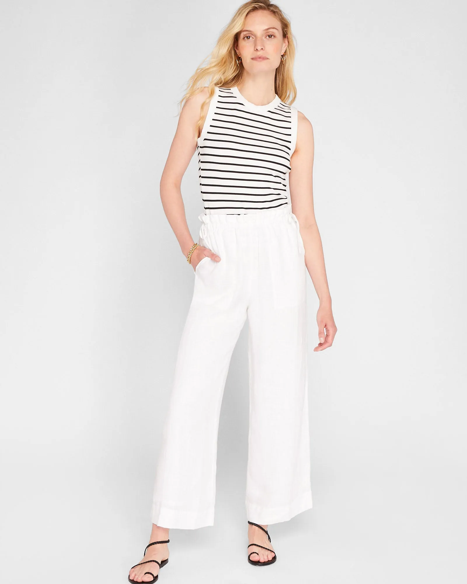 Linen Side Tie Pant sold by Club Monaco