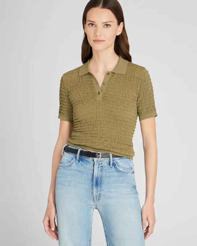 Pucker Stitch Polo sold by Club Monaco