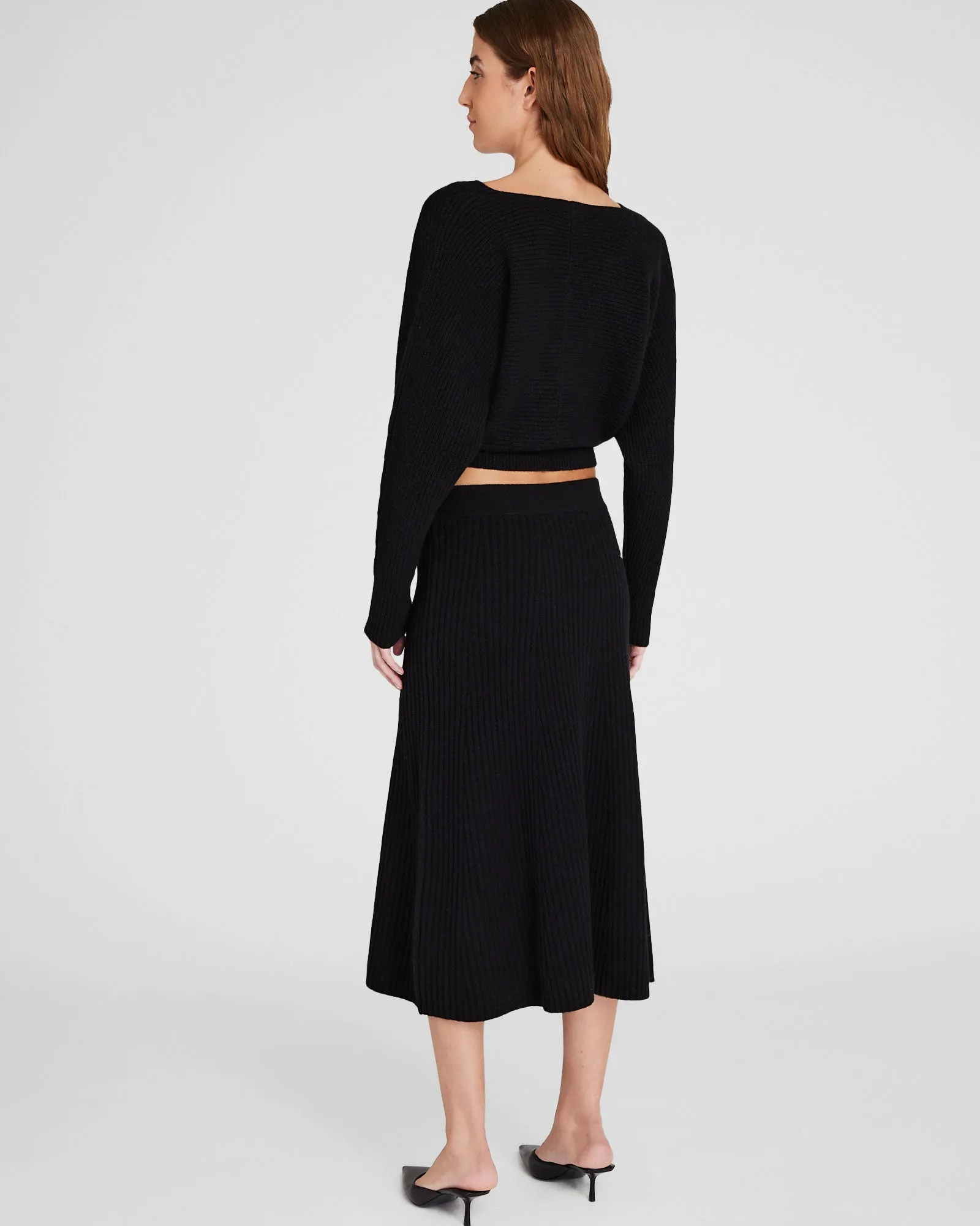 Rib Knit Flounce Skirt sold by Club Monaco product image thumbnail 2