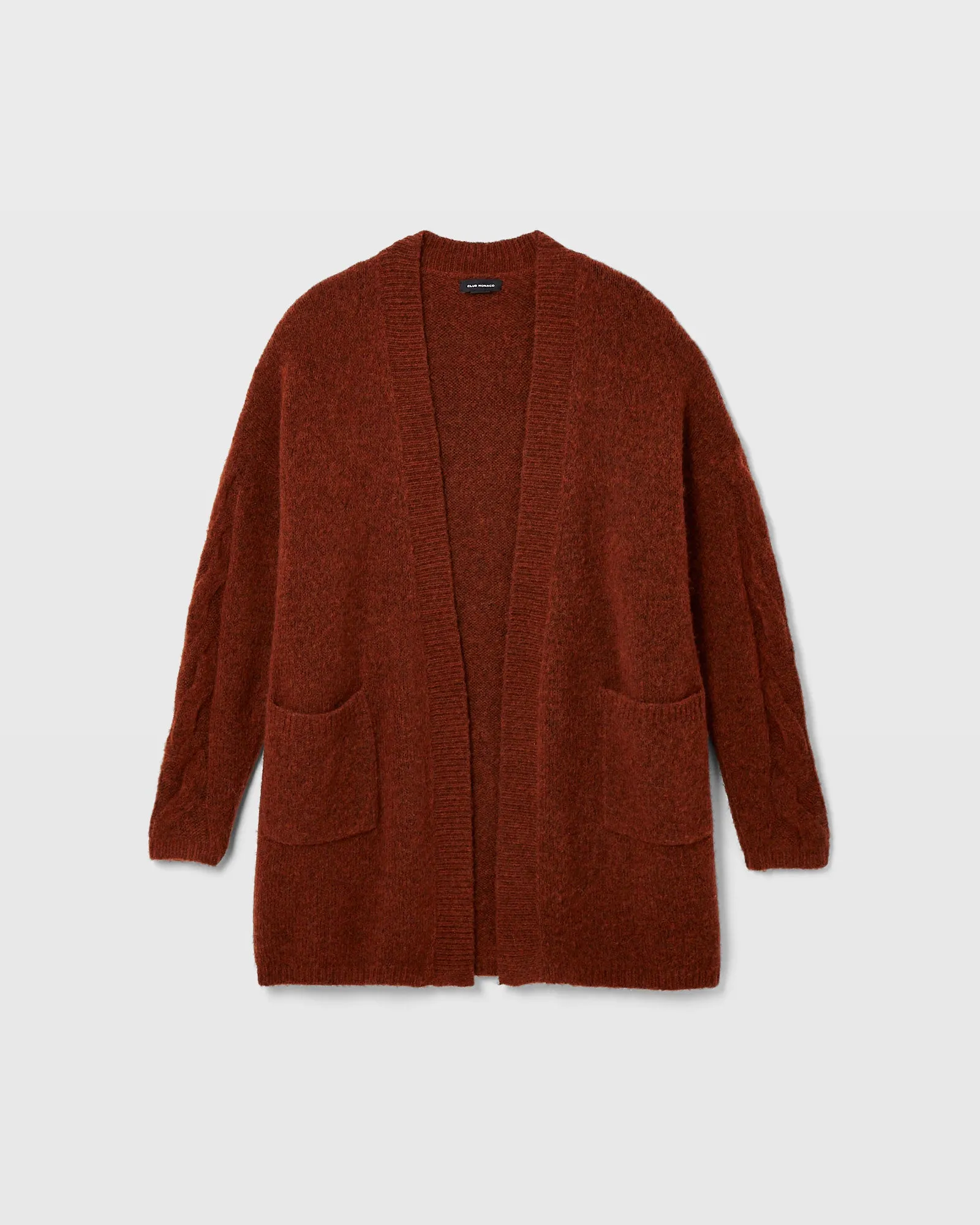 Oversized Cable Sleeve Cardigan sold by Club Monaco product image thumbnail 4