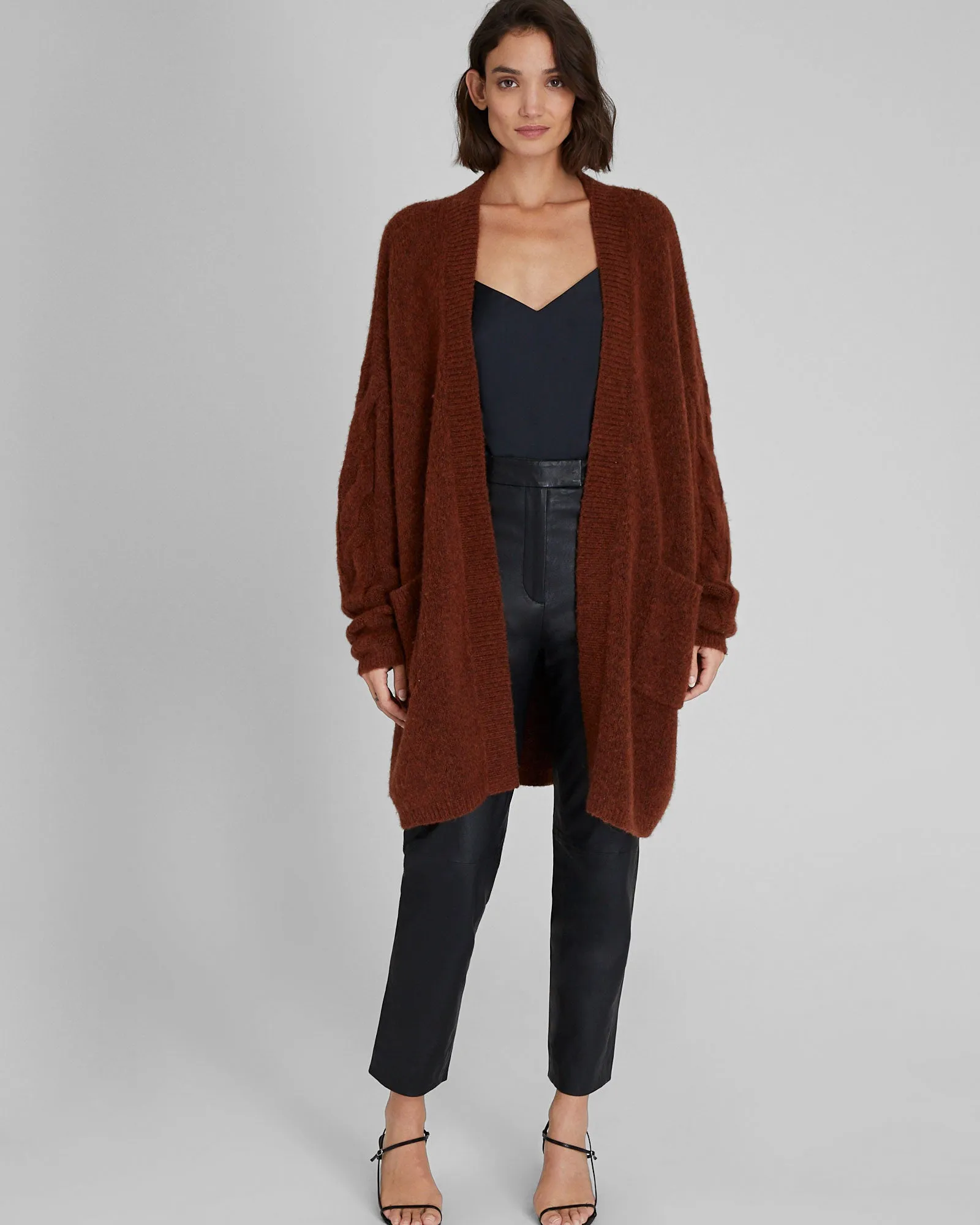 Oversized Cable Sleeve Cardigan sold by Club Monaco