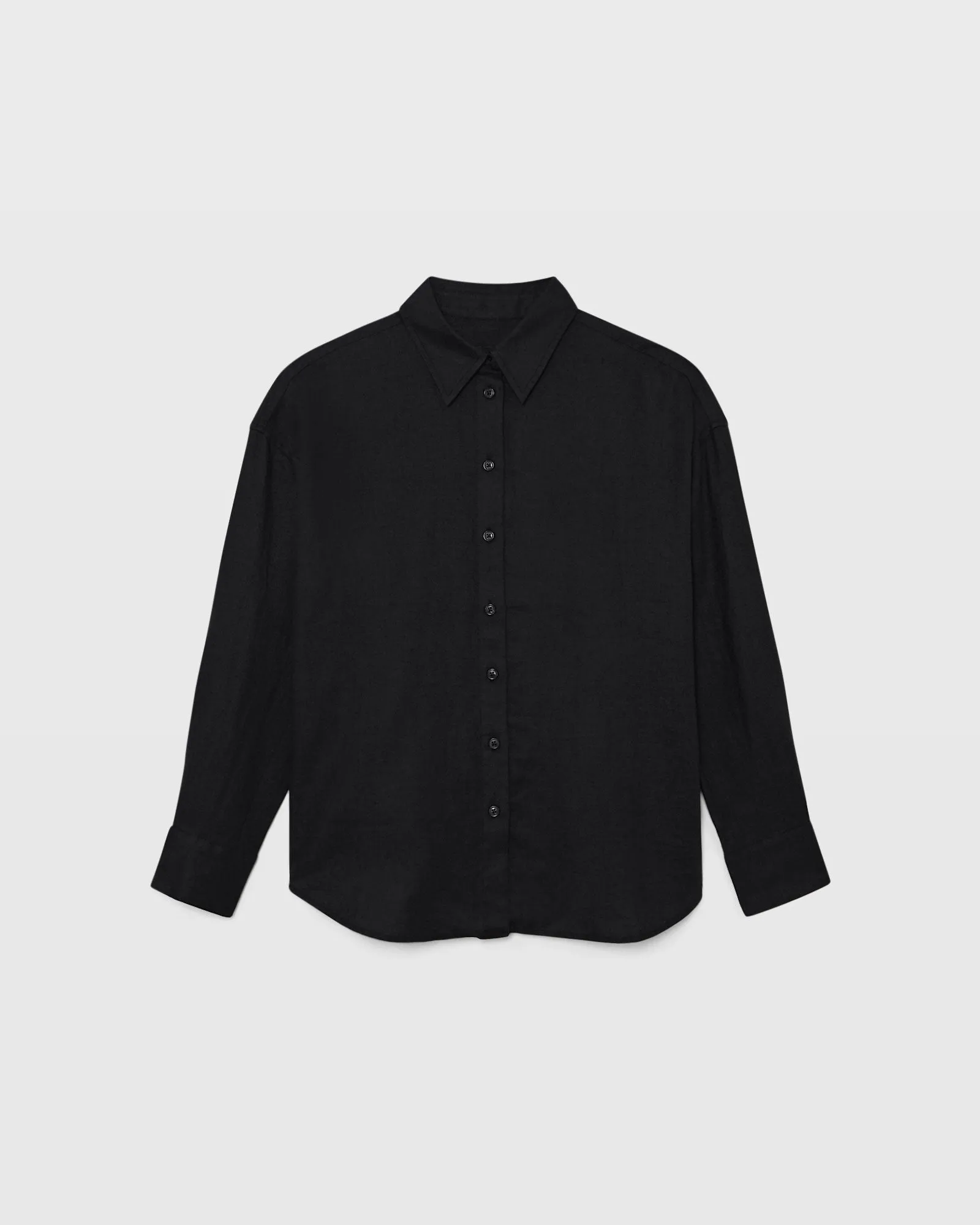 Relaxed Linen Button-Down Shirt sold by Club Monaco product image thumbnail 2