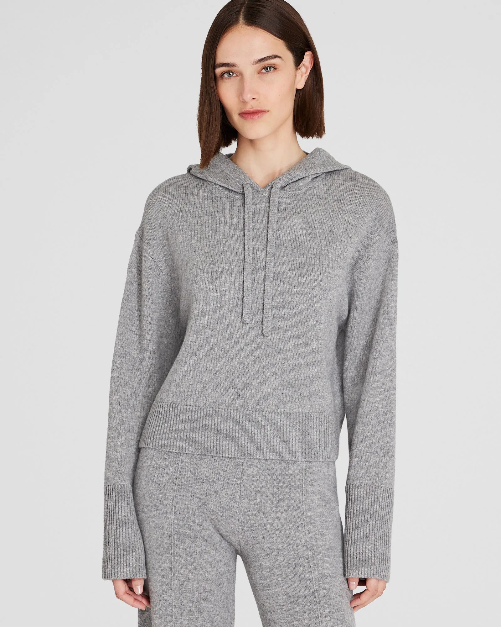 Relaxed Wool and Cashmere Knit Hoodie sold by Club Monaco