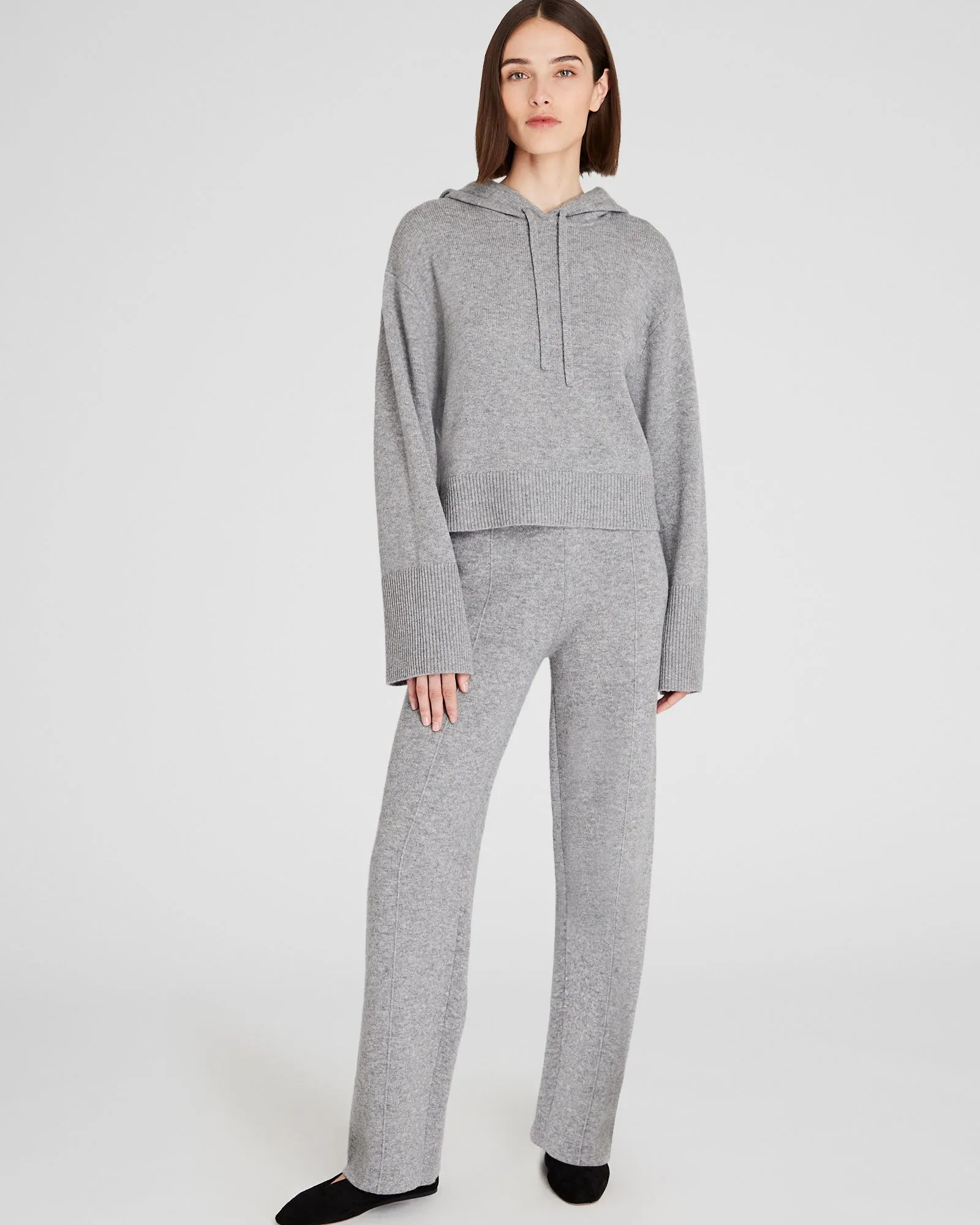 Relaxed Wool and Cashmere Knit Hoodie sold by Club Monaco product image thumbnail 3