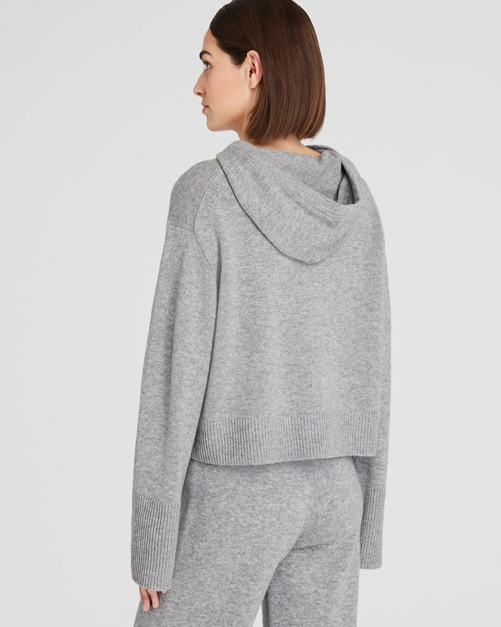 Relaxed Wool and Cashmere Knit Hoodie sold by Club Monaco product image thumbnail 4