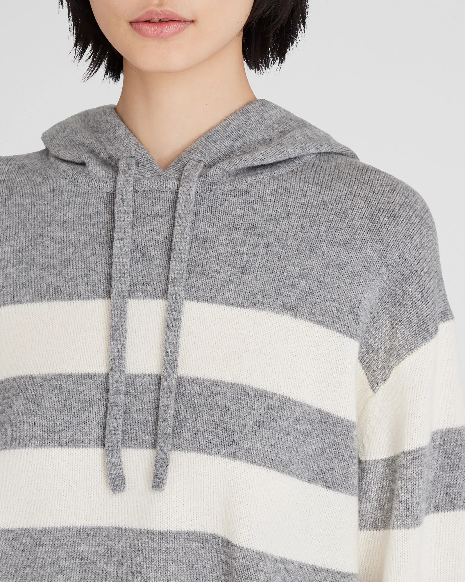 Striped Relaxed Wool-Cashmere Hoodie sold by Club Monaco product image thumbnail 2