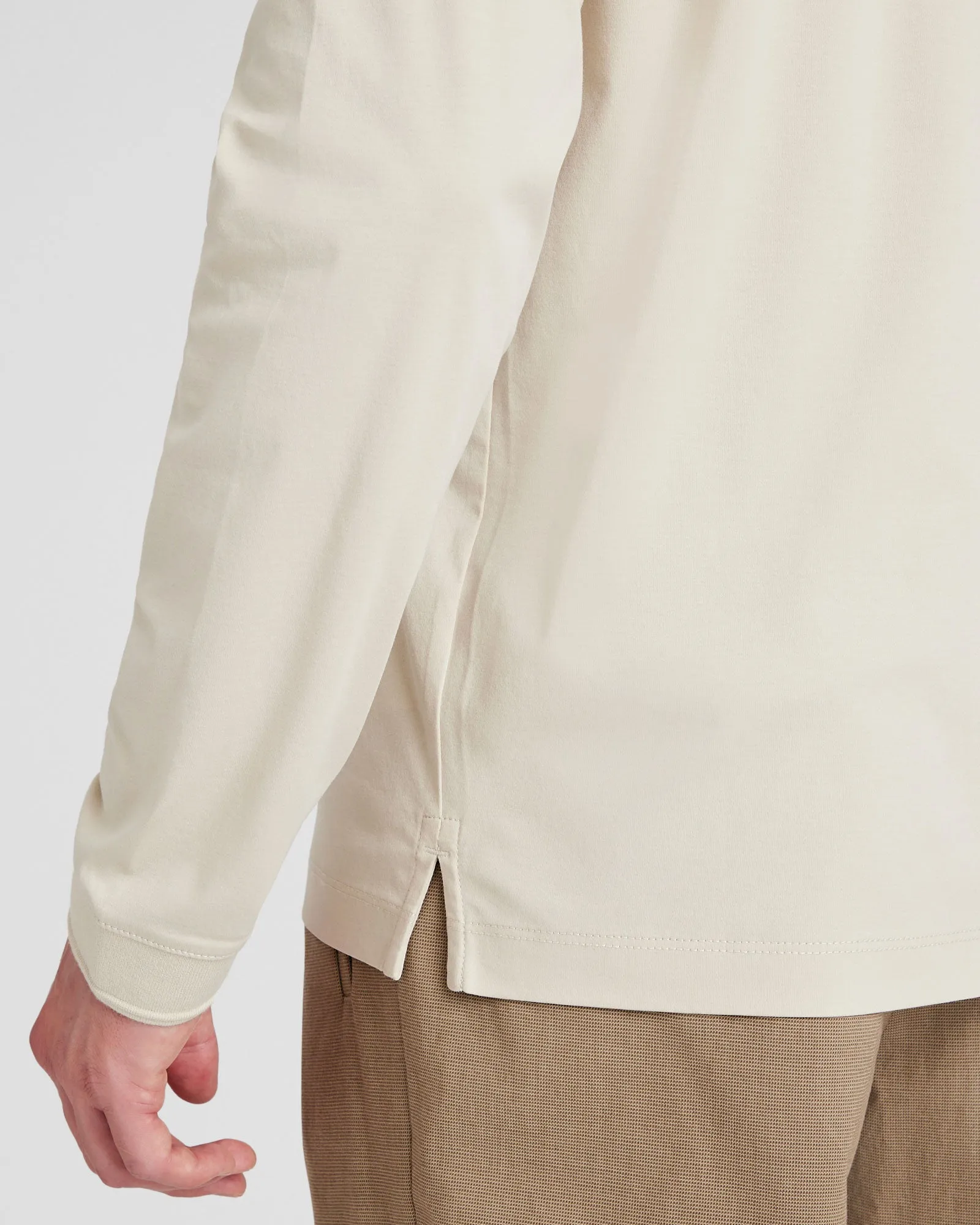 Long-Sleeve Refined Crew Tee sold by Club Monaco product image thumbnail 4