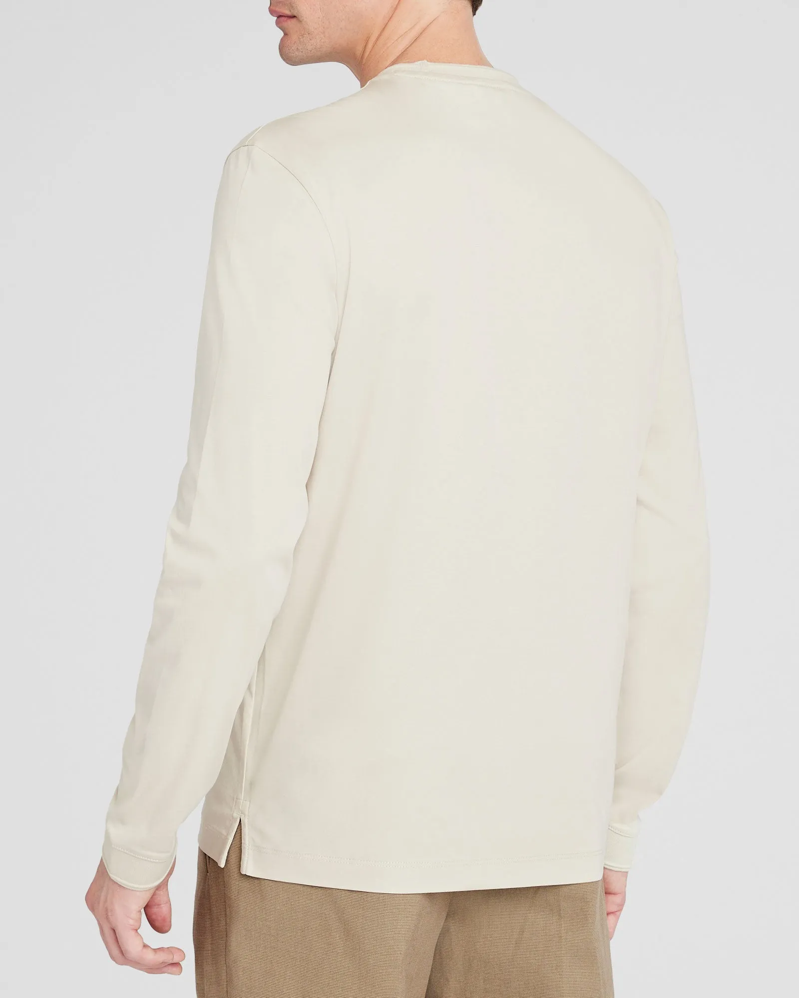 Long-Sleeve Refined Crew Tee sold by Club Monaco product image thumbnail 3