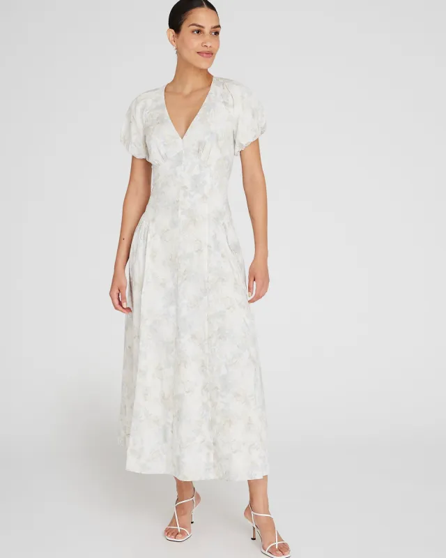 Puff Sleeve Maxi Dress sold by Club Monaco