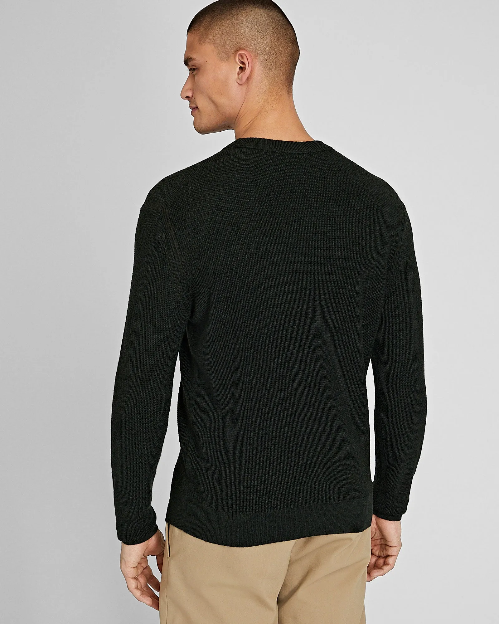 Refined Textured Wool Sweater sold by Club Monaco product image thumbnail 5