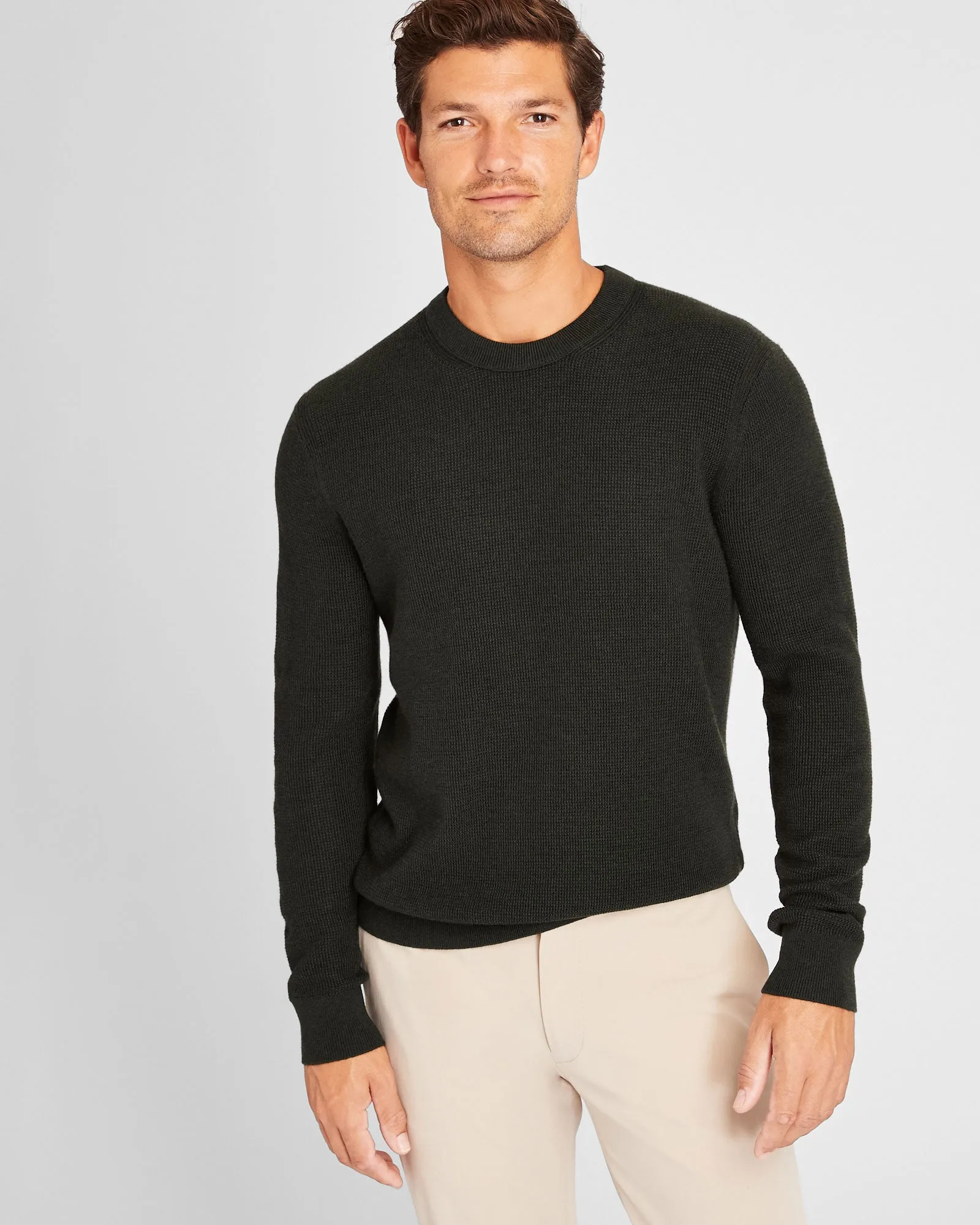 Refined Textured Wool Sweater sold by Club Monaco