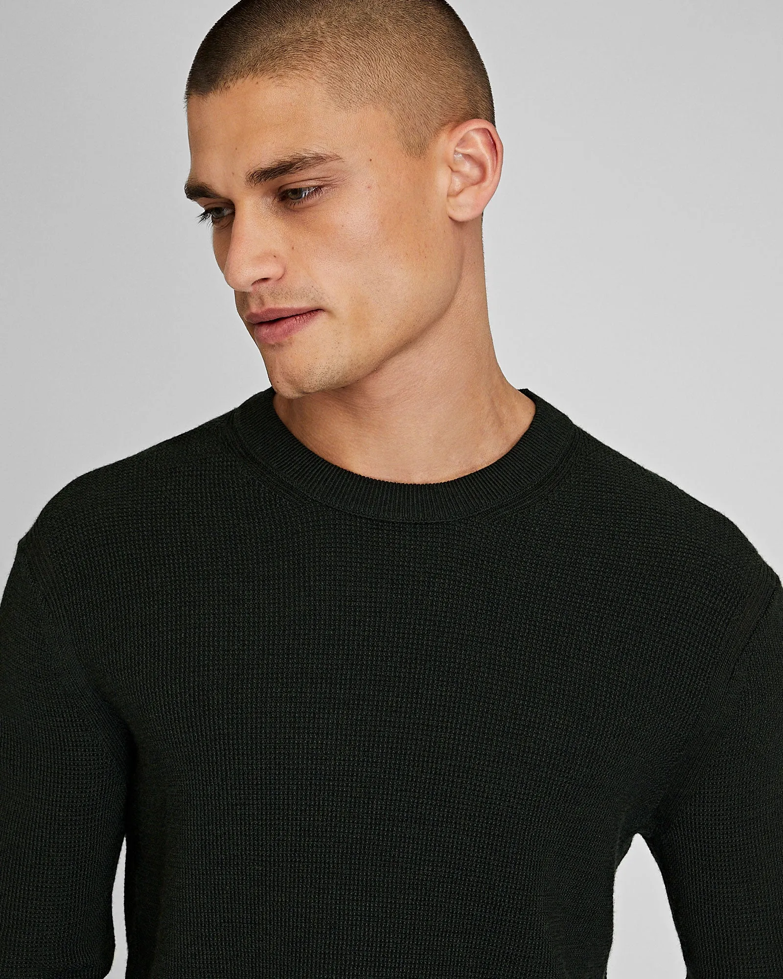Refined Textured Wool Sweater sold by Club Monaco product image thumbnail 4