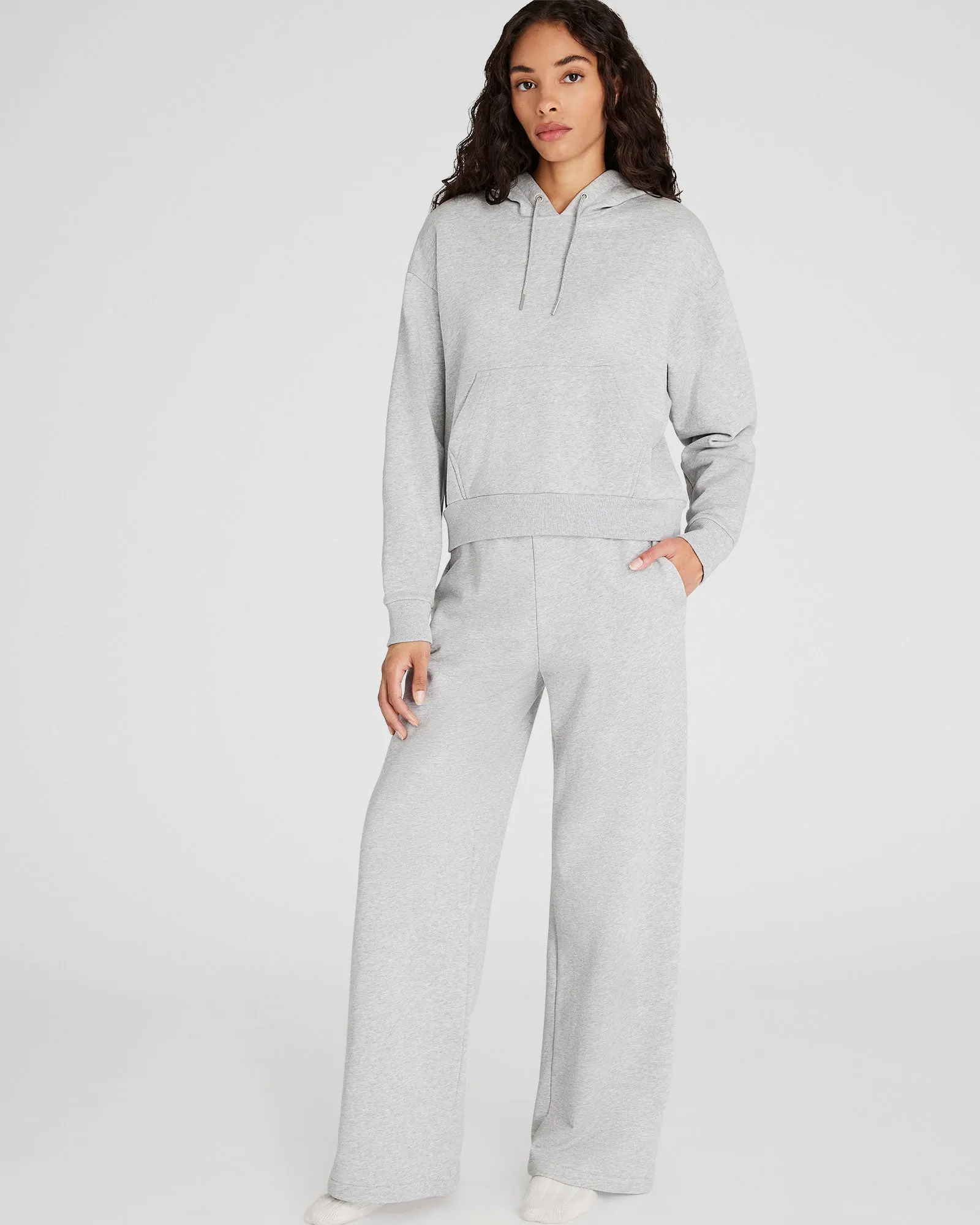 Classic Cropped Cotton Hoodie sold by Club Monaco product image thumbnail 4