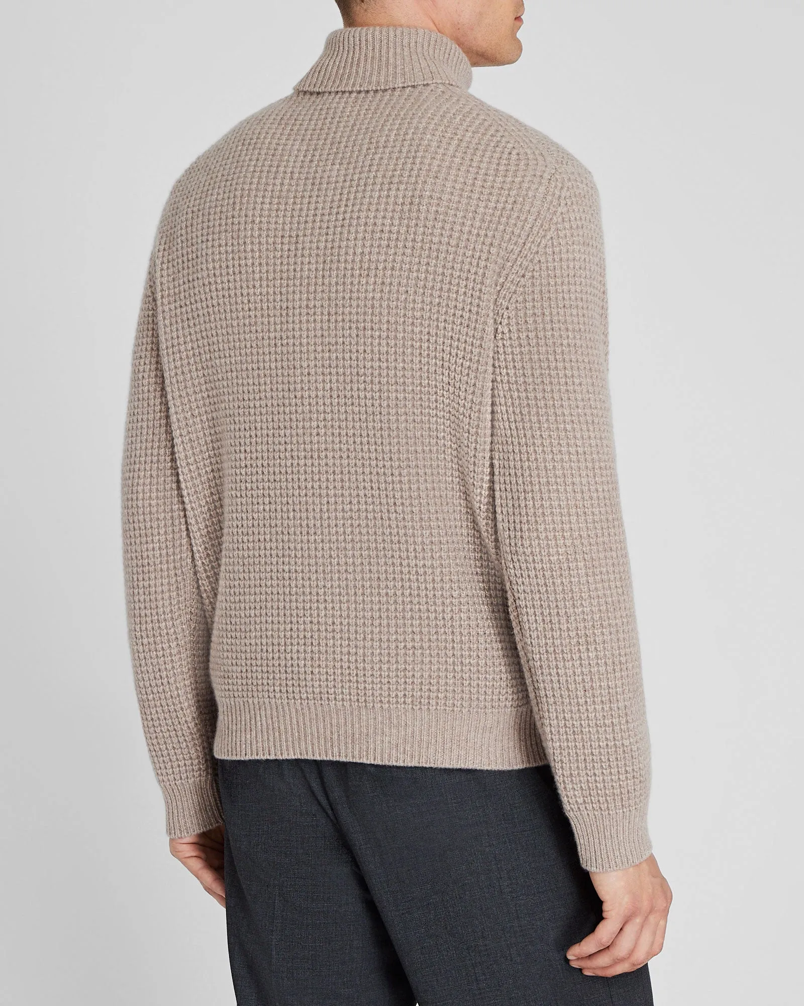 Waffle-Knit Cashmere Turtleneck sold by Club Monaco product image thumbnail 3