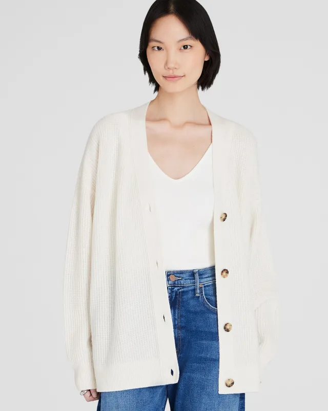 Cashmere Relaxed Knit Cardigan sold by Club Monaco