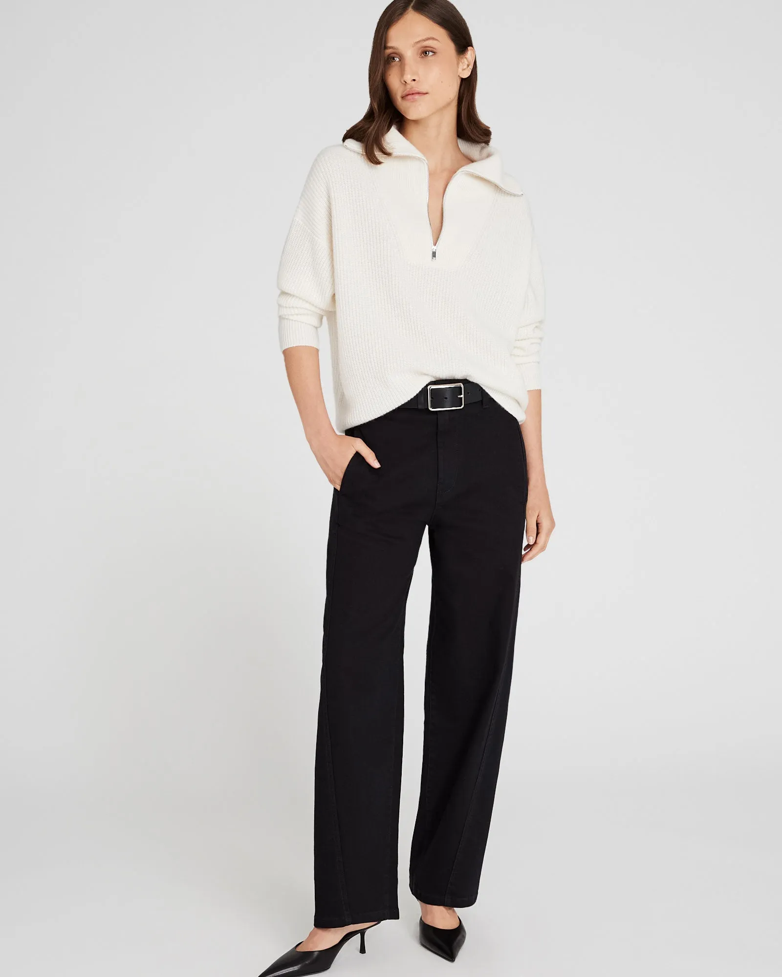 Cashmere Quarter-Zip Sweater sold by Club Monaco product image thumbnail 4