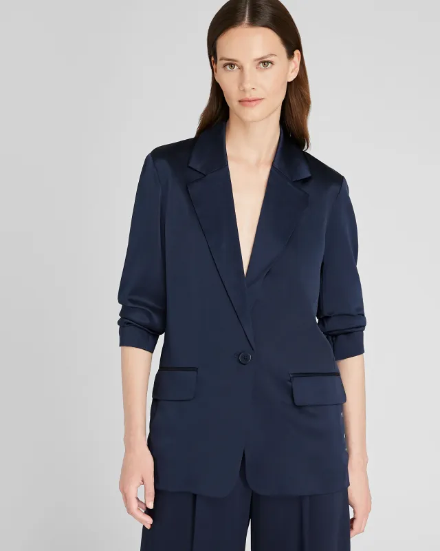 Silk Charmeuse Relaxed Blazer sold by Club Monaco