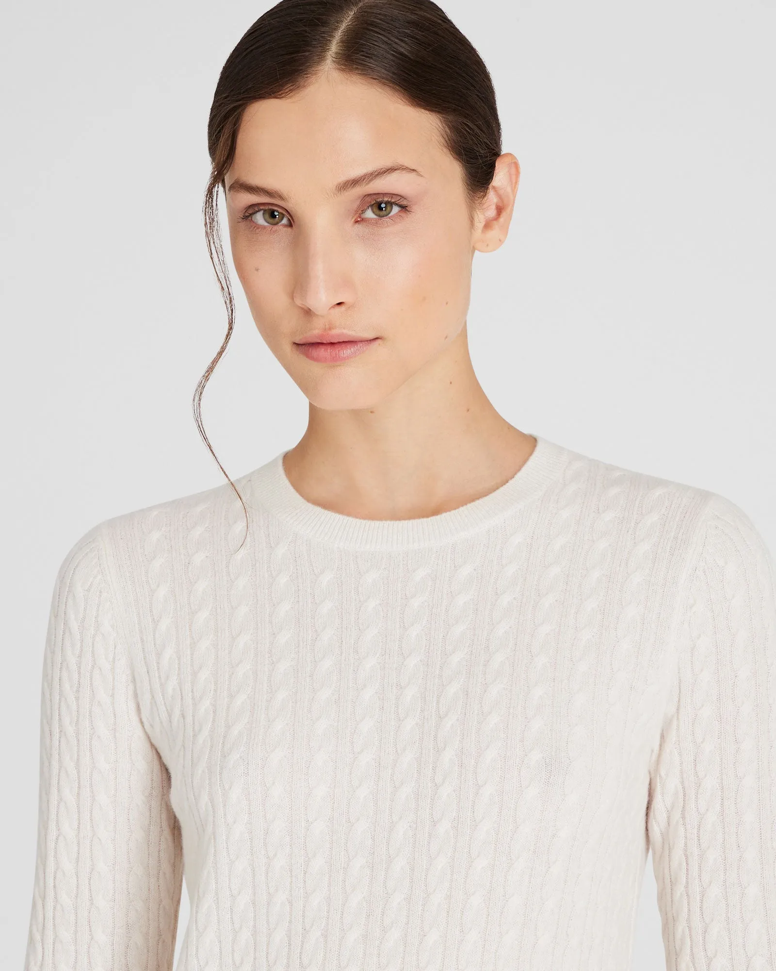 Cashmere Mini-Cable Long-Sleeve Crewneck sold by Club Monaco product image thumbnail 4