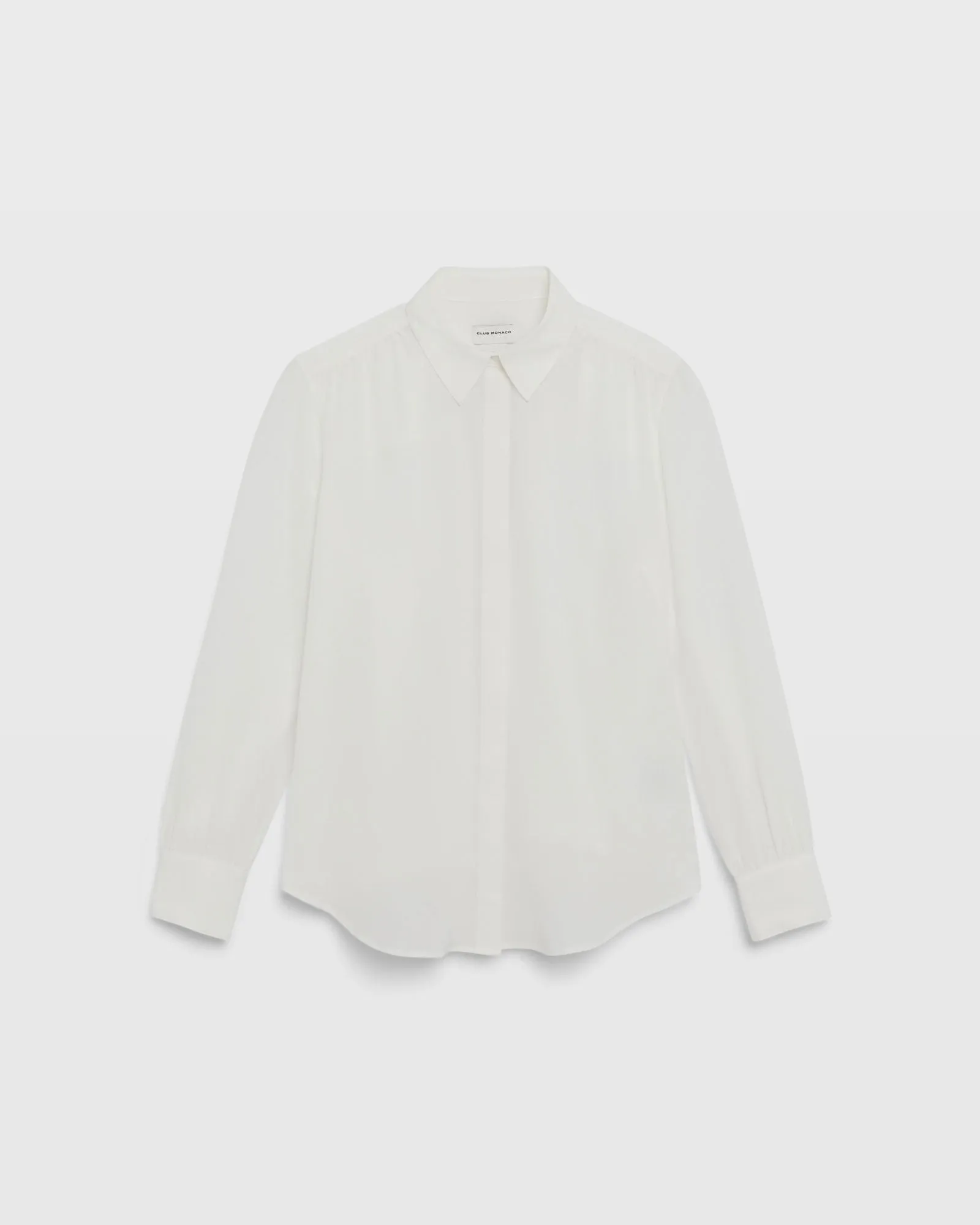 Shirred Shoulder Silk Shirt sold by Club Monaco product image thumbnail 5