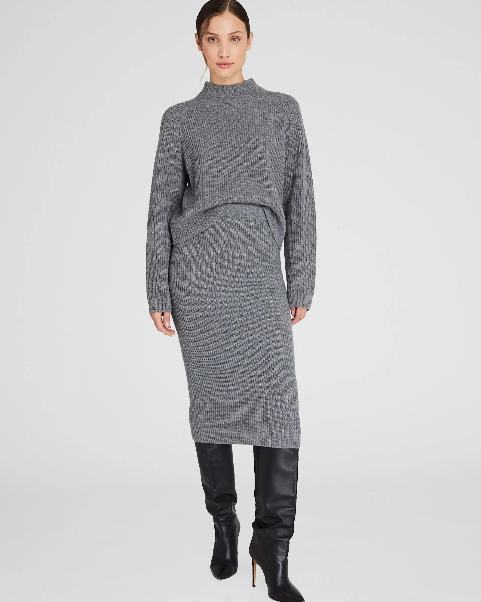 Cashmere Ribbed Midi Skirt sold by Club Monaco product image thumbnail 4