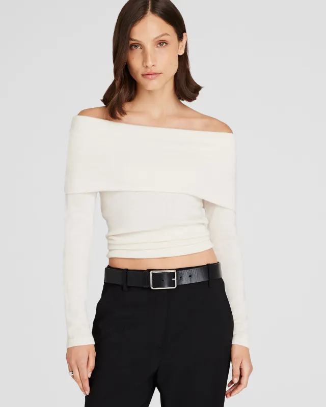 Off-The-Shoulder Cashmere Sweater sold by Club Monaco