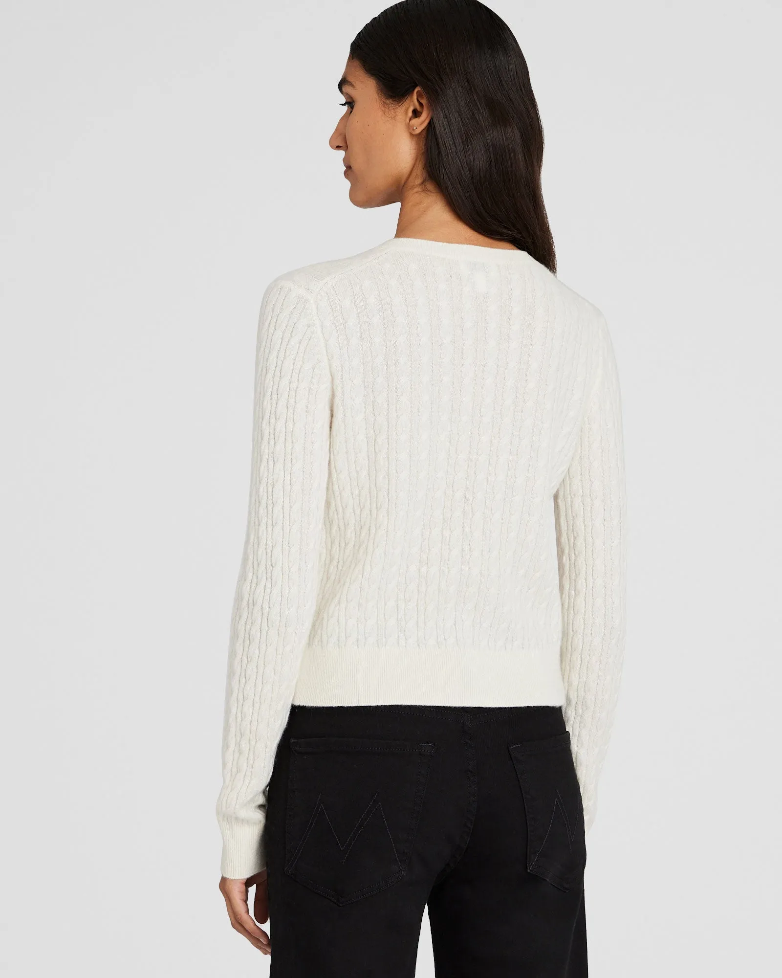 Cashmere Mini Cable Cardigan sold by Club Monaco product image thumbnail 4