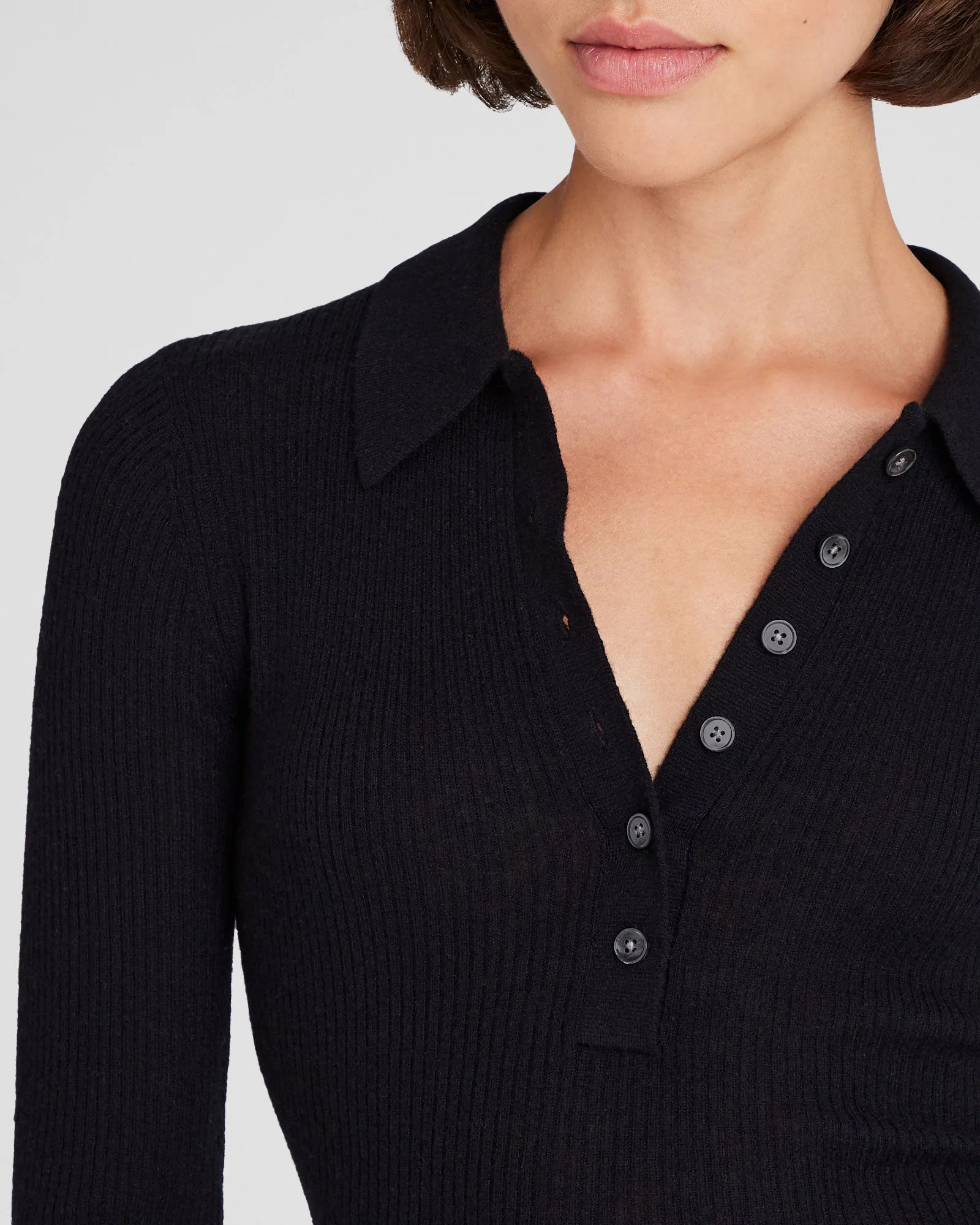 Cashmere Rib Polo sold by Club Monaco product image thumbnail 2