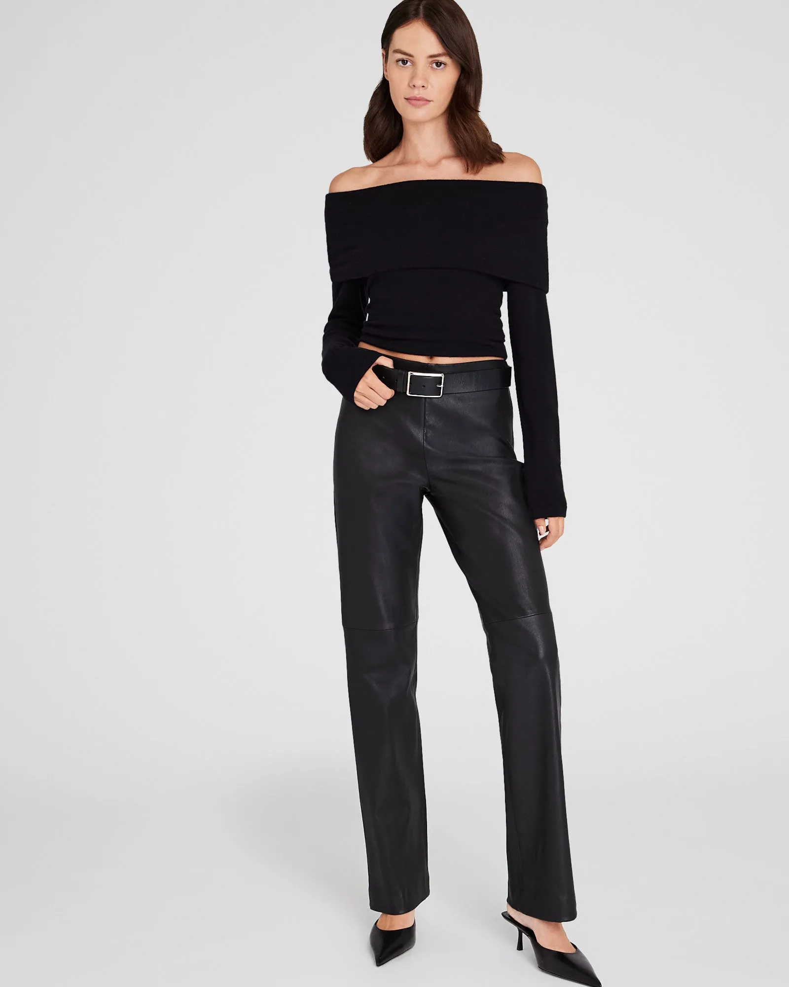 Off-The-Shoulder Cashmere Sweater sold by Club Monaco product image thumbnail 2