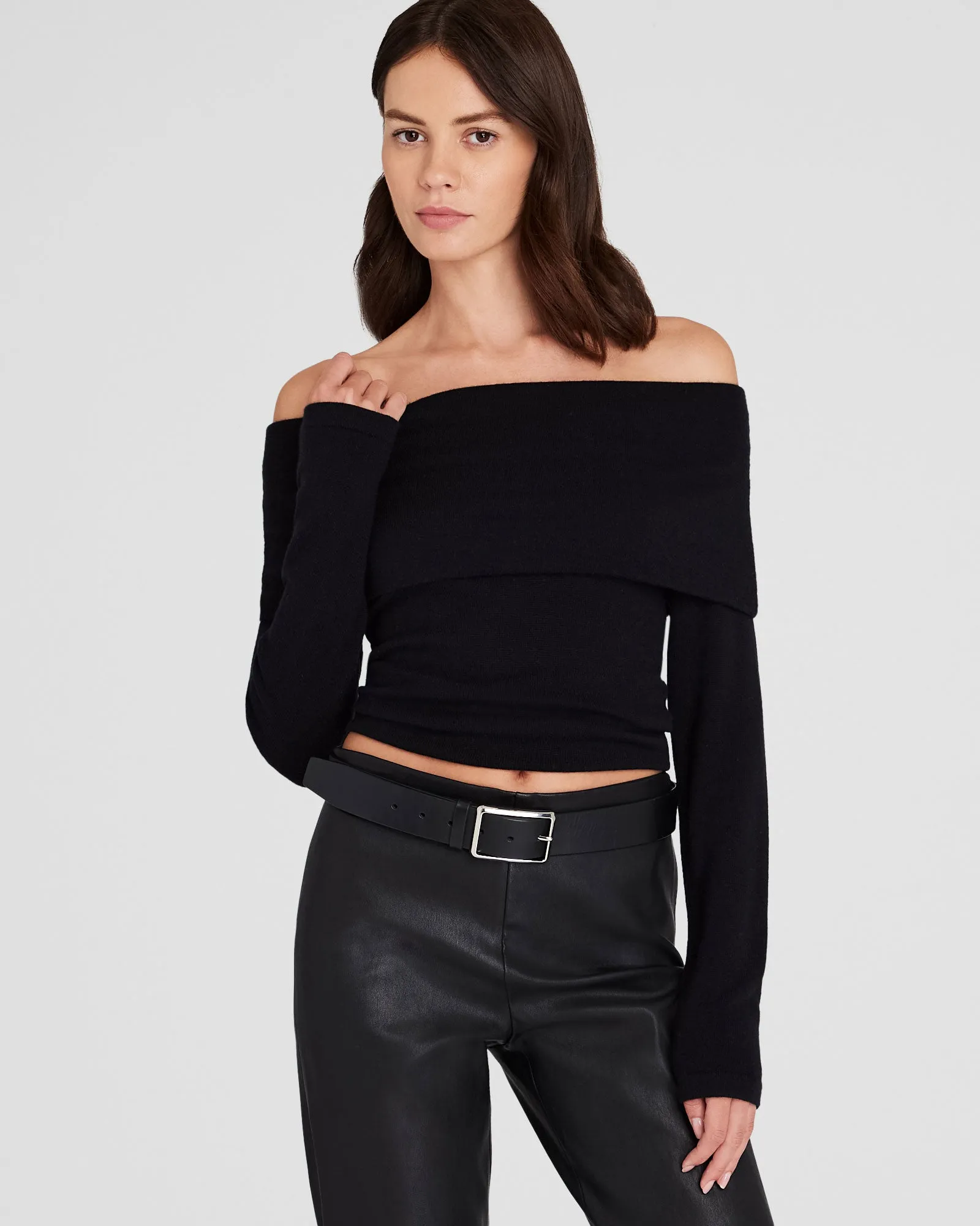 Off-The-Shoulder Cashmere Sweater sold by Club Monaco