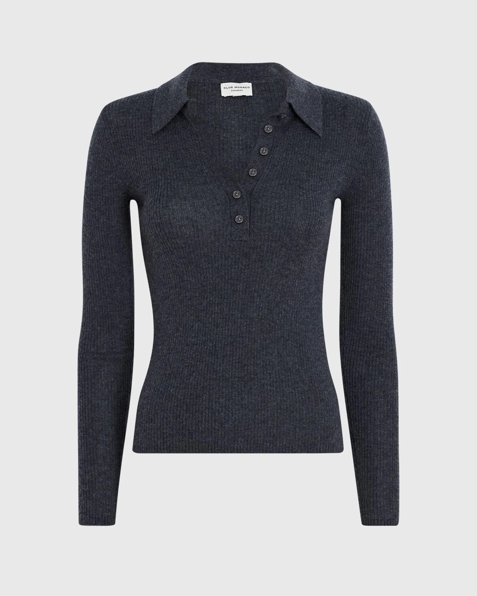 Cashmere Rib Polo sold by Club Monaco product image thumbnail 5