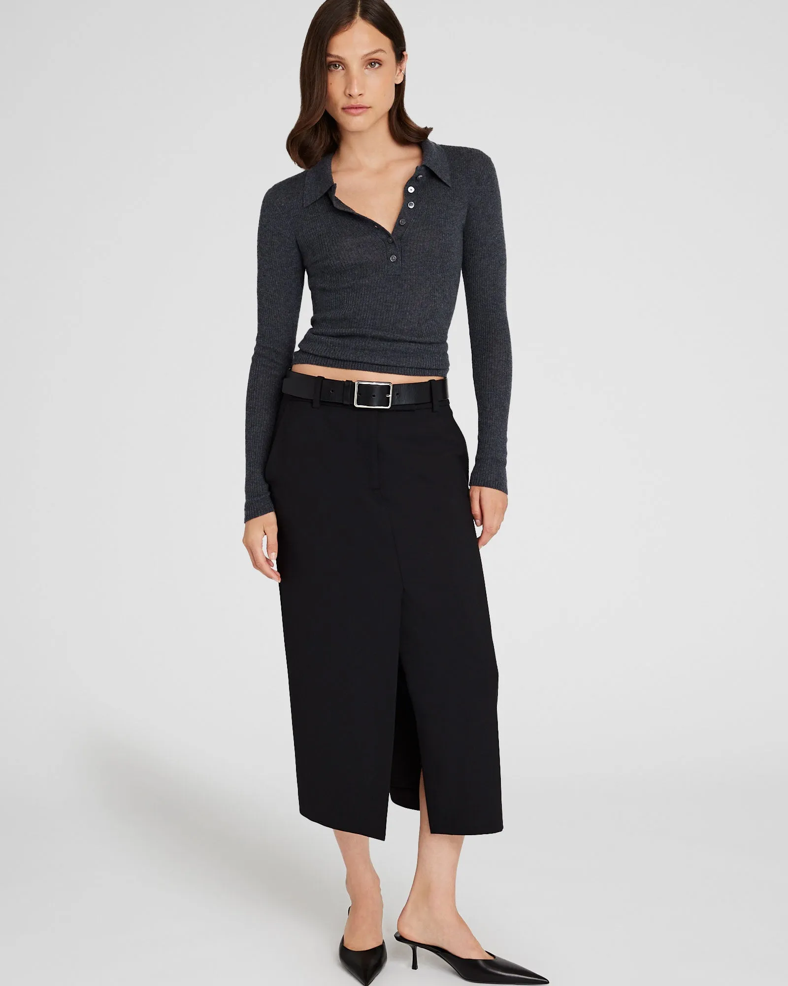 Cashmere Rib Polo sold by Club Monaco product image thumbnail 2