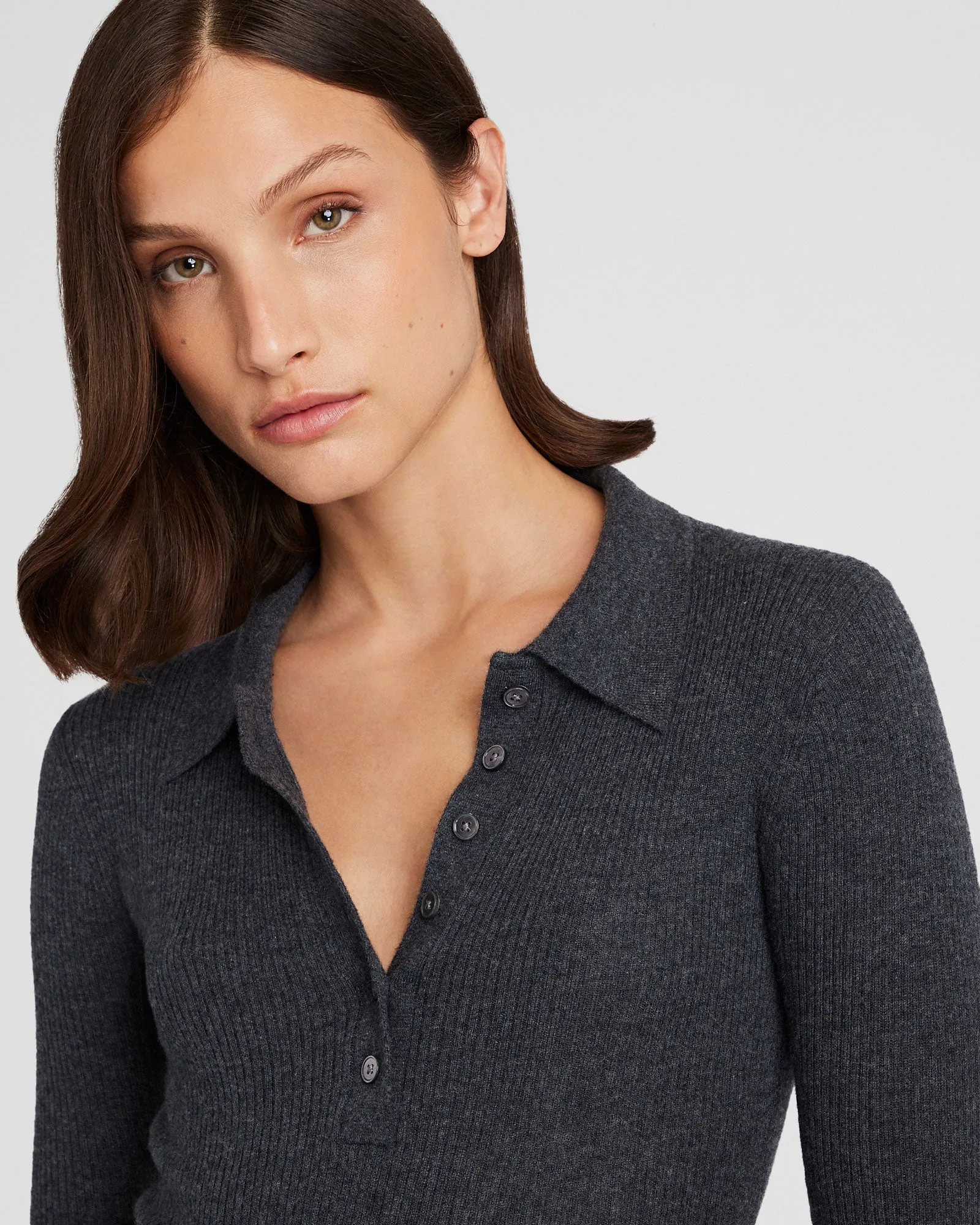 Cashmere Rib Polo sold by Club Monaco product image thumbnail 4