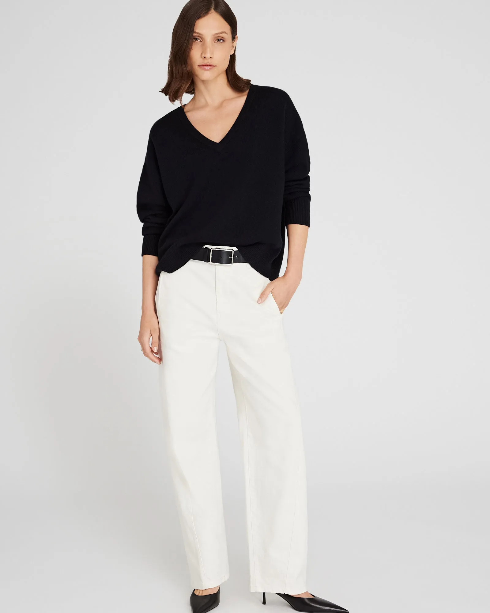 Cashmere V-Neck Sweater sold by Club Monaco product image thumbnail 2