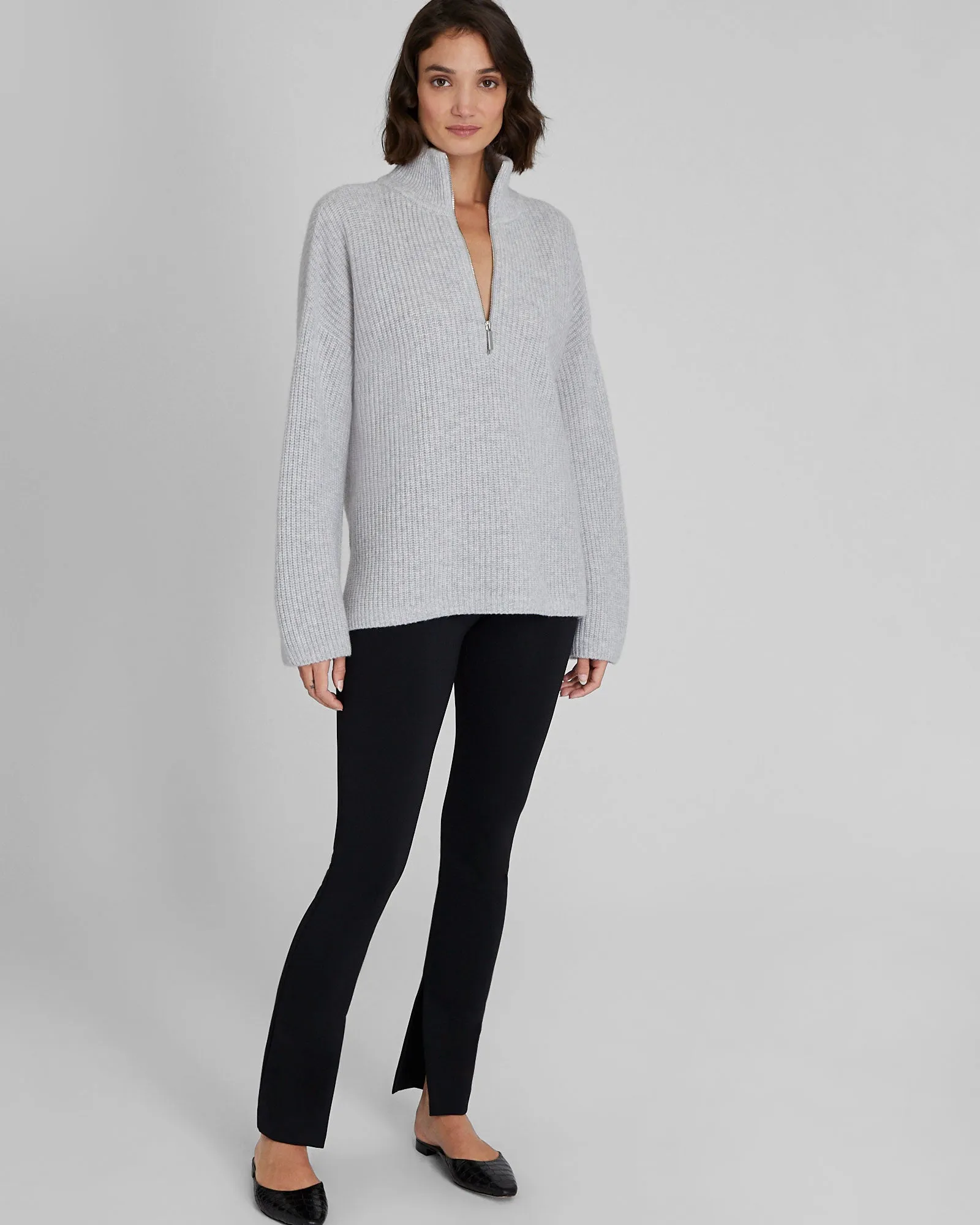 Relaxed Cashmere Quarter-Zip Sweater sold by Club Monaco product image thumbnail 4