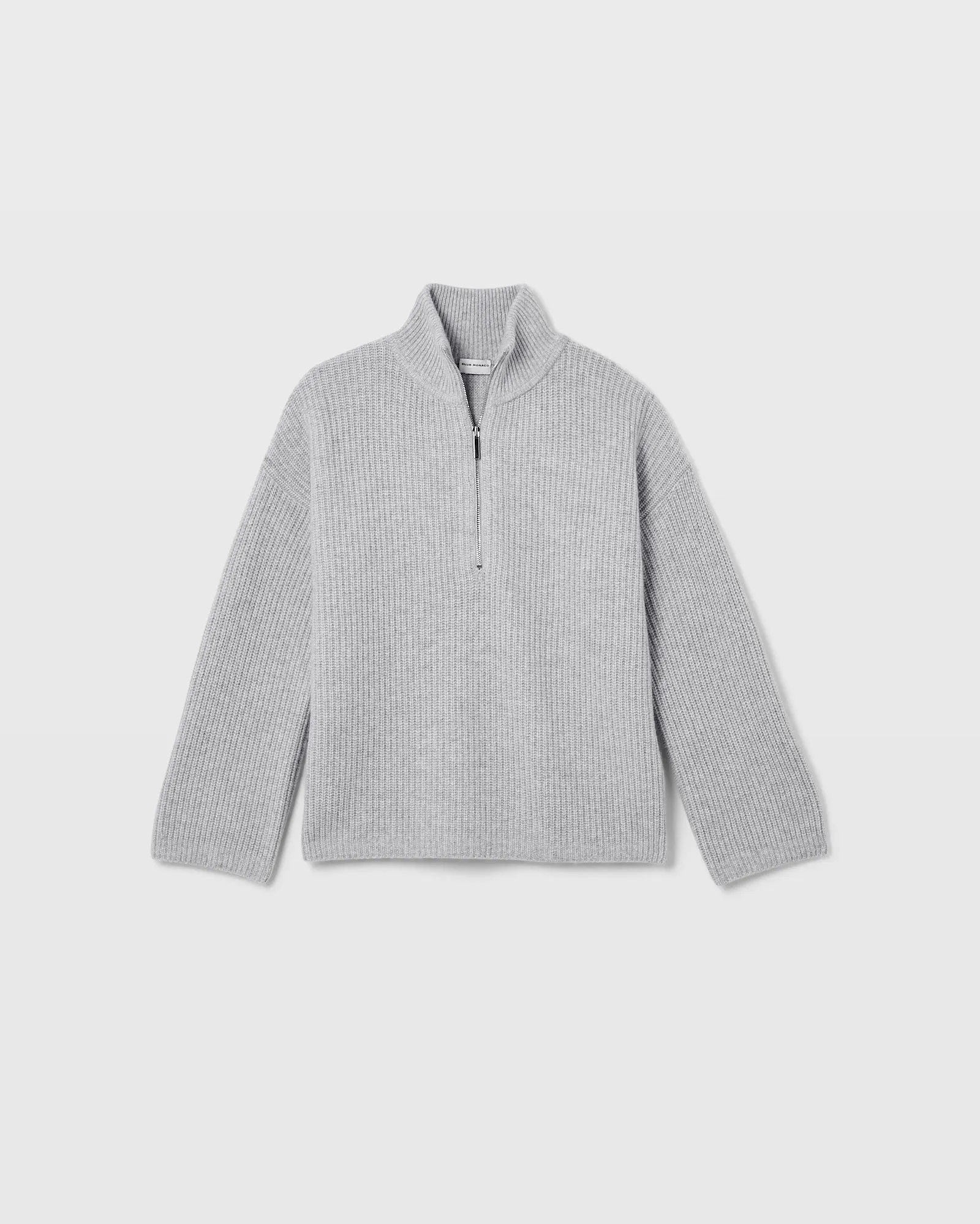 Relaxed Cashmere Quarter-Zip Sweater sold by Club Monaco product image thumbnail 5