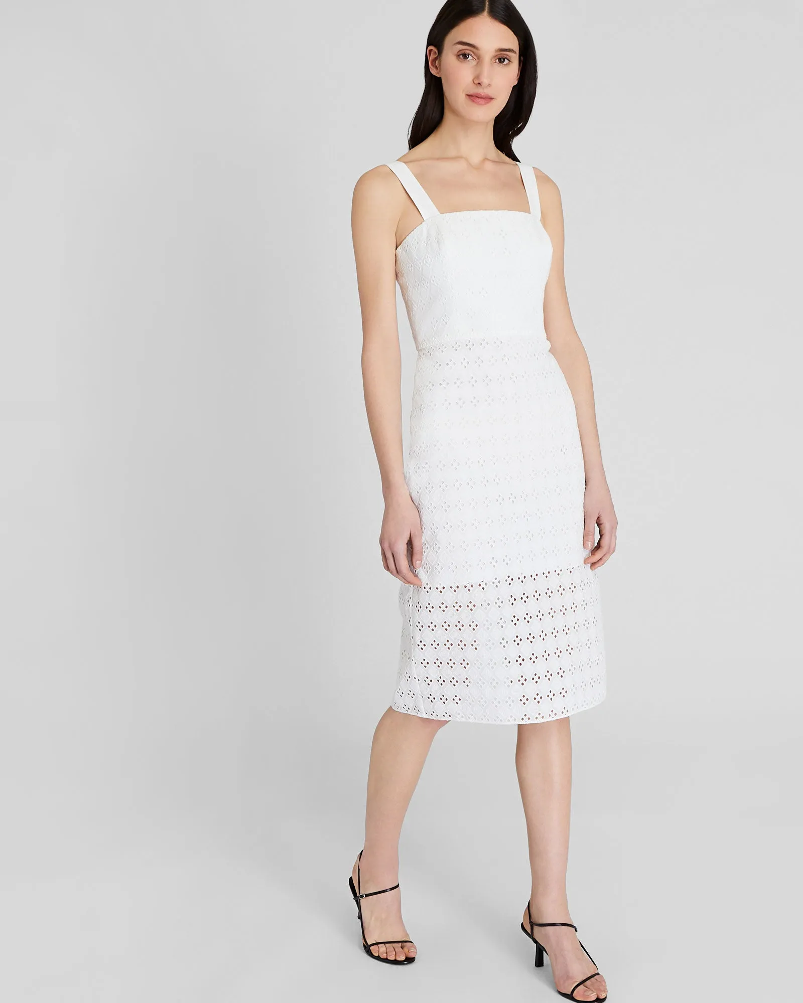 Eyelet Midi Dress sold by Club Monaco product image thumbnail 4