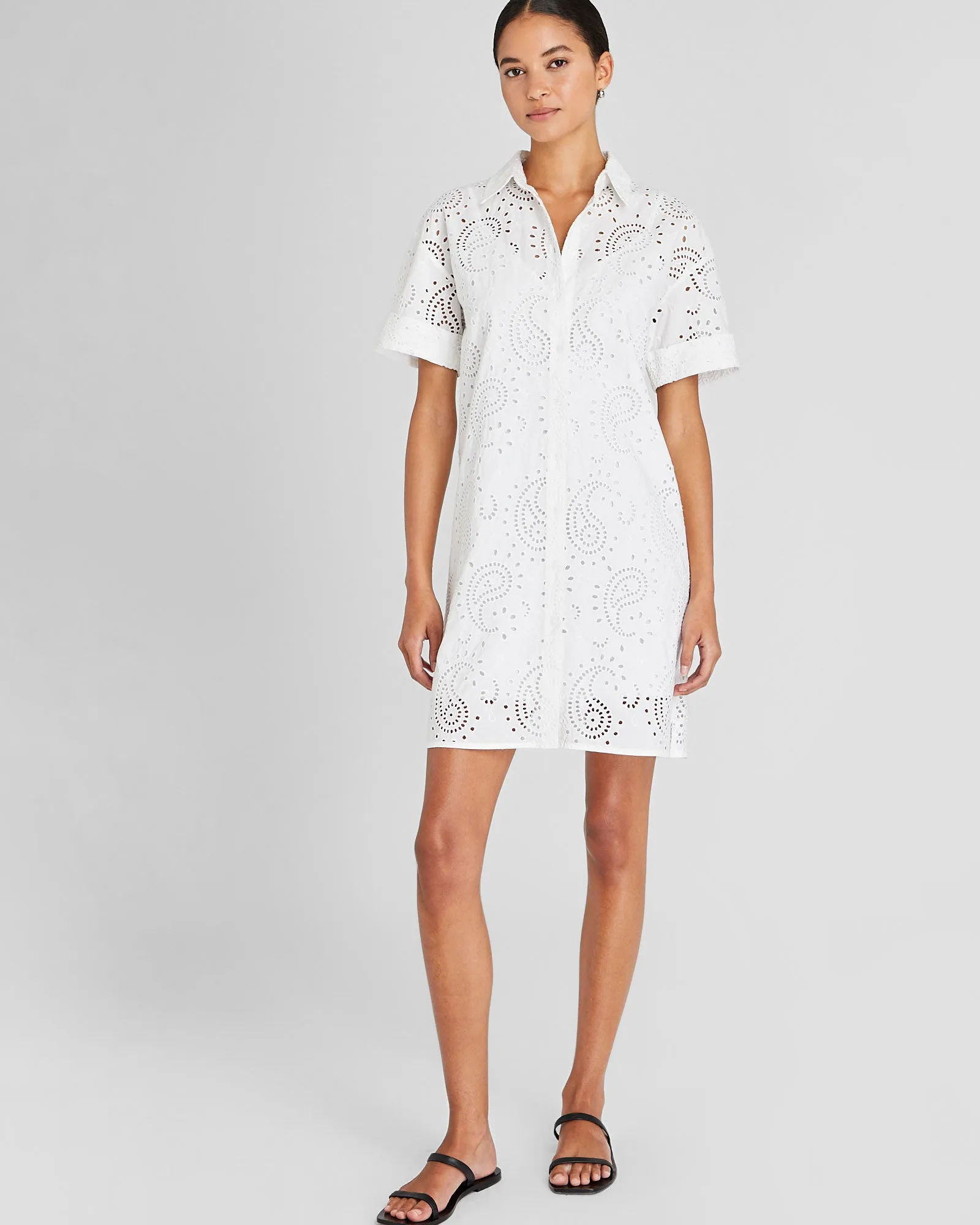 Eyelet Shirt Dress sold by Club Monaco