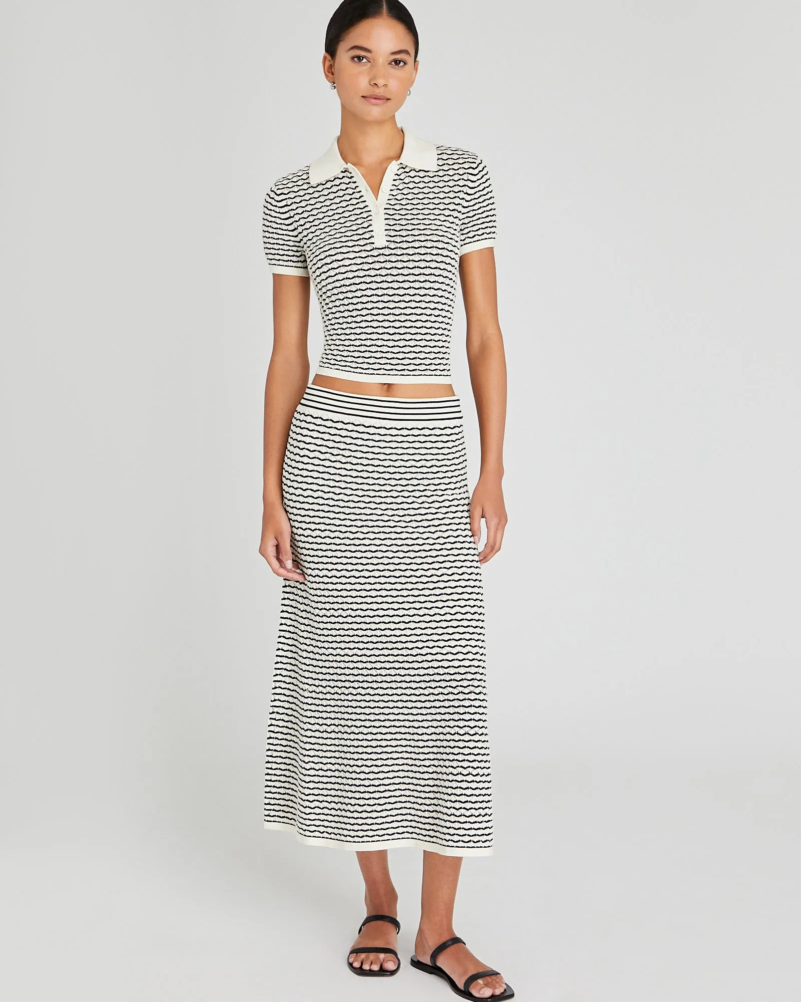Diamond Pointelle Skirt sold by Club Monaco